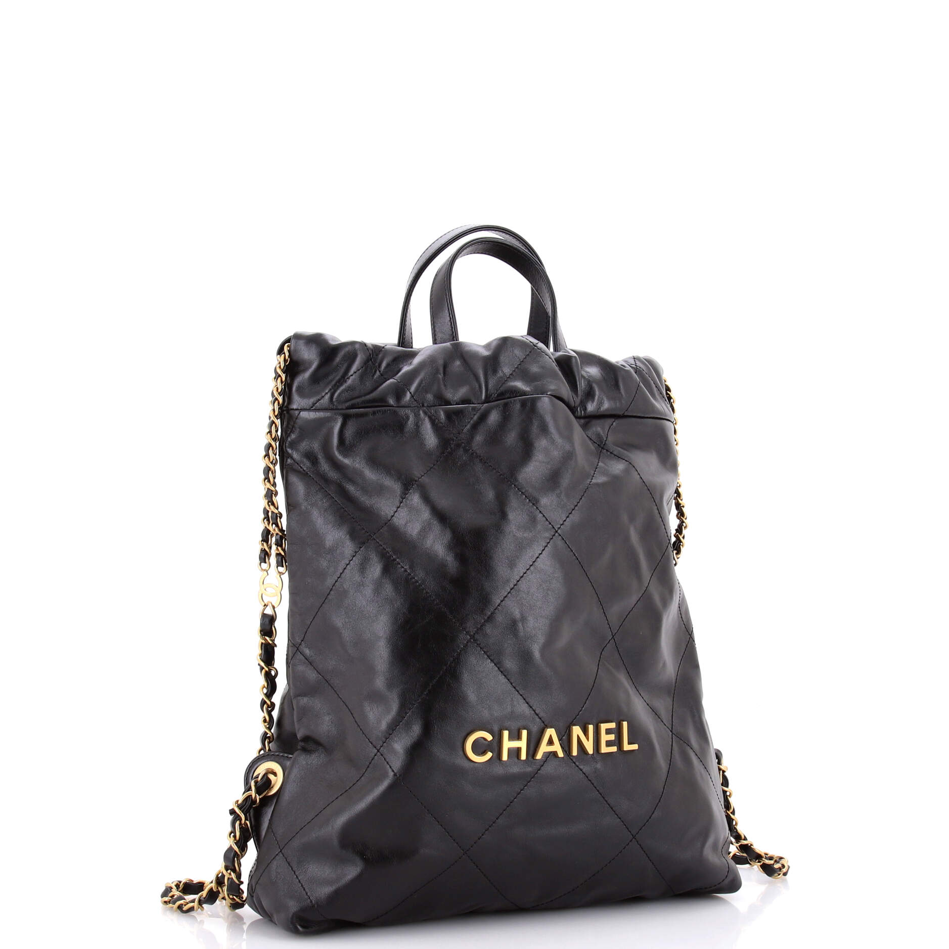 22 Chain Backpack Quilted Calfskin Medium