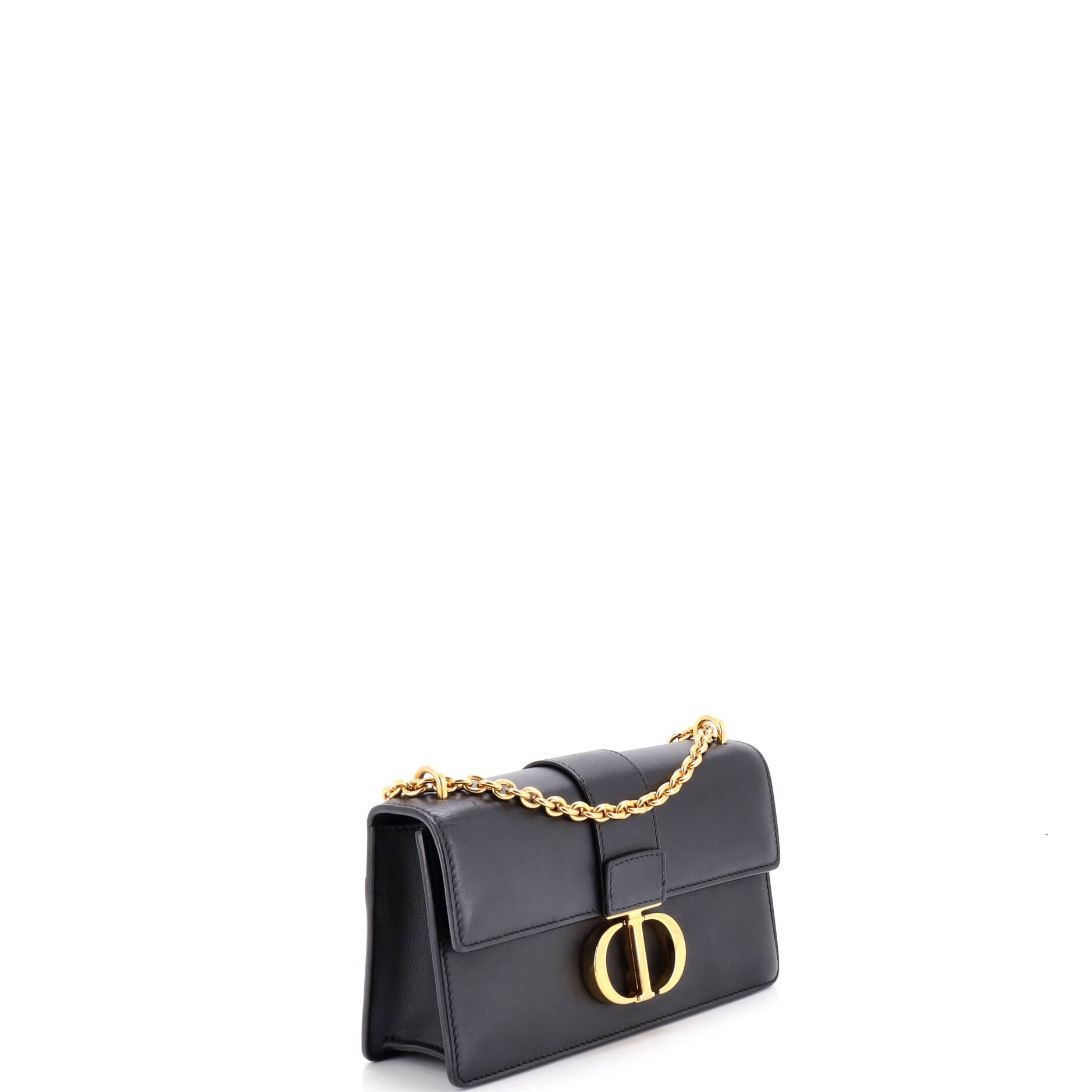 30 Montaigne Chain Flap Bag Leather East West