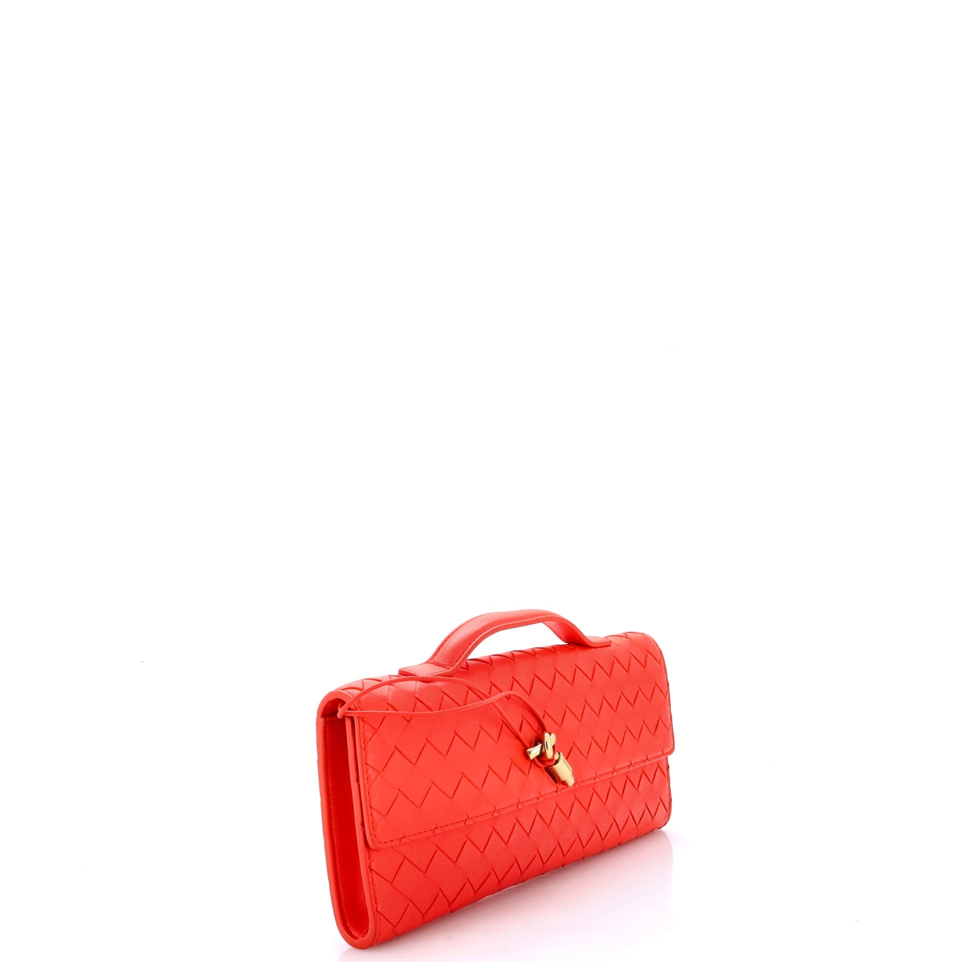 Andiamo Top Handle Clutch Intrecciato Nappa Long