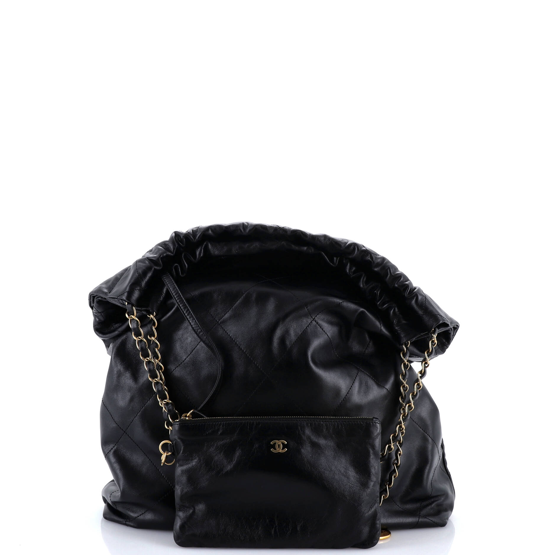 22 Chain Hobo Quilted Calfskin Large