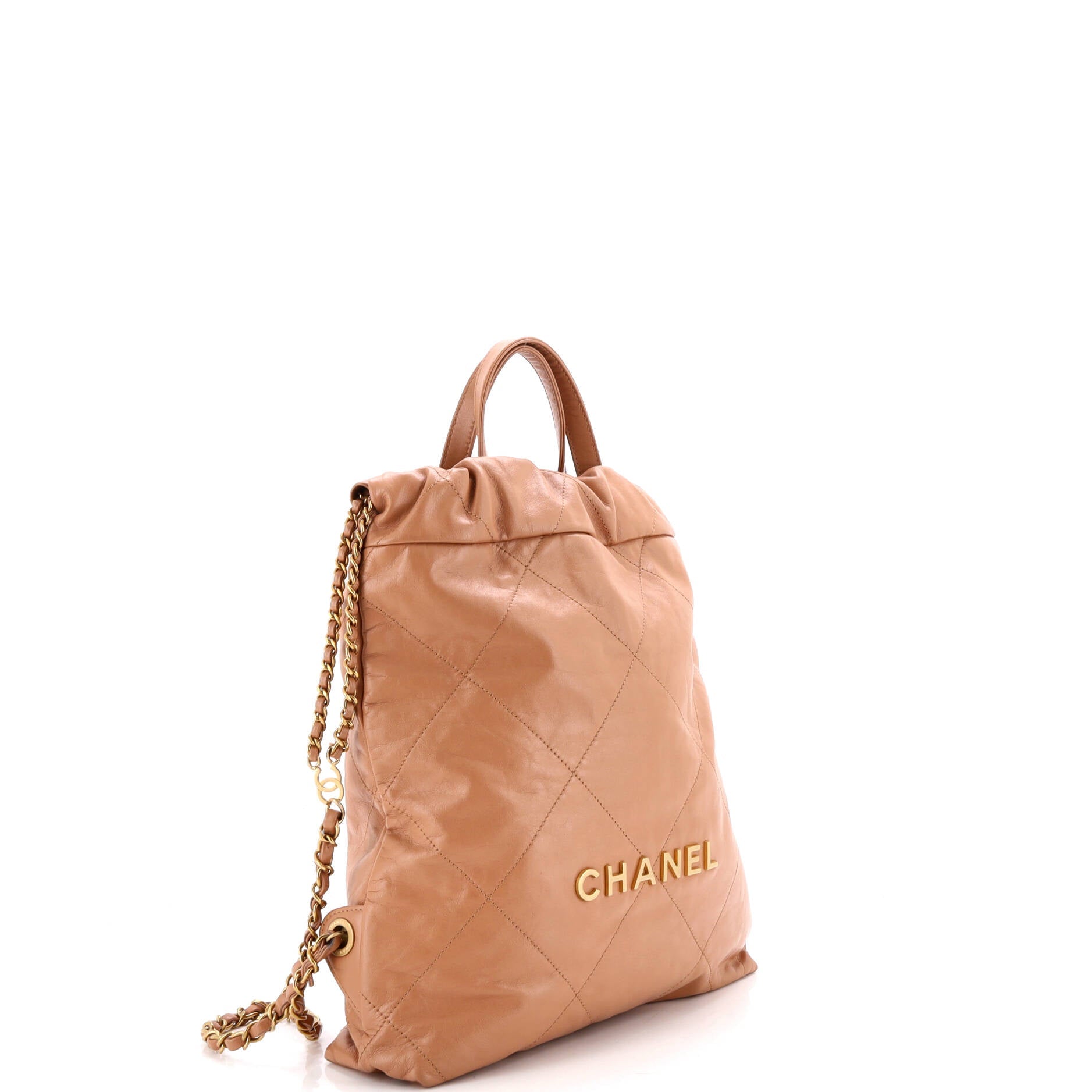 22 Chain Backpack Quilted Calfskin Medium