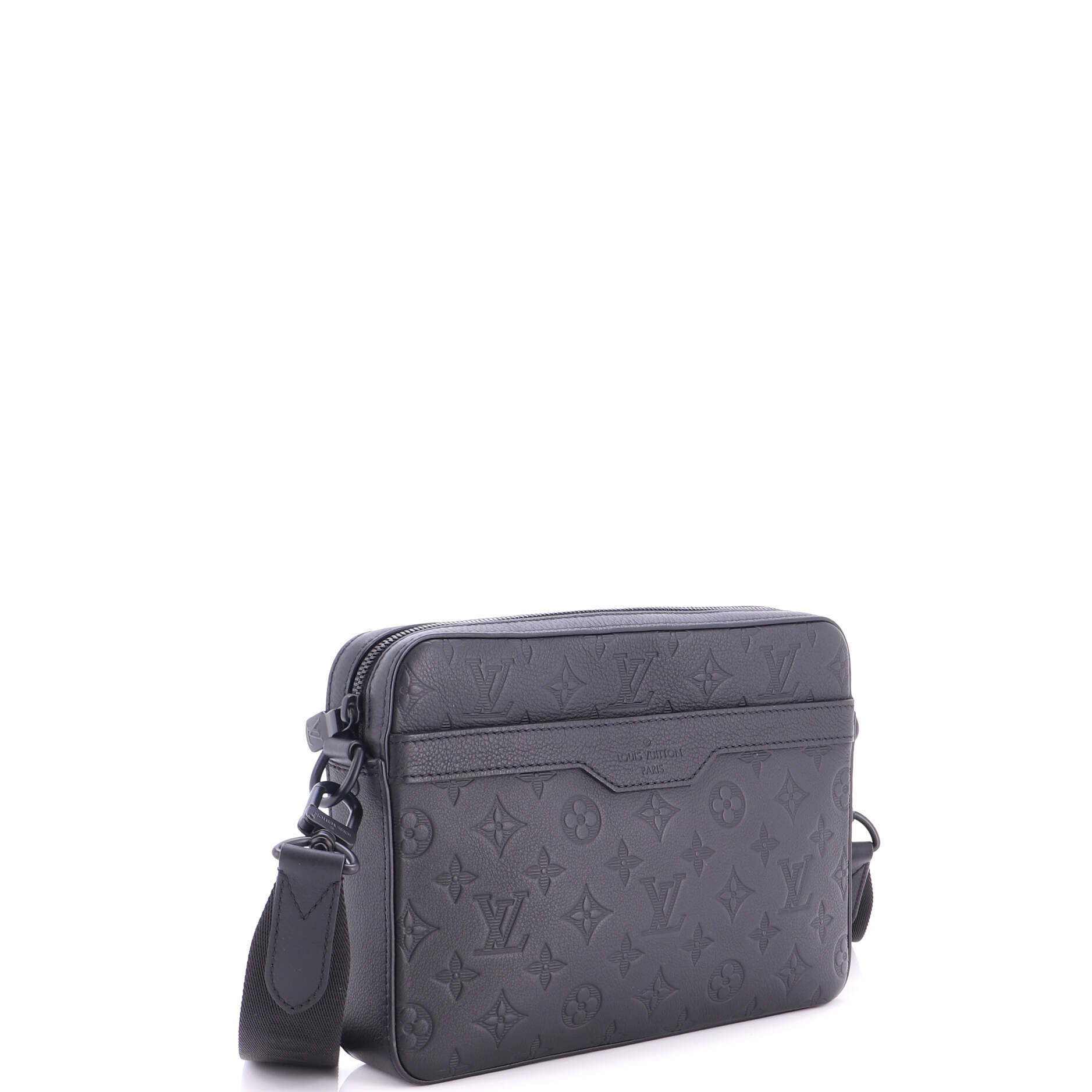 Trio Messenger Bag Monogram Shadow Leather