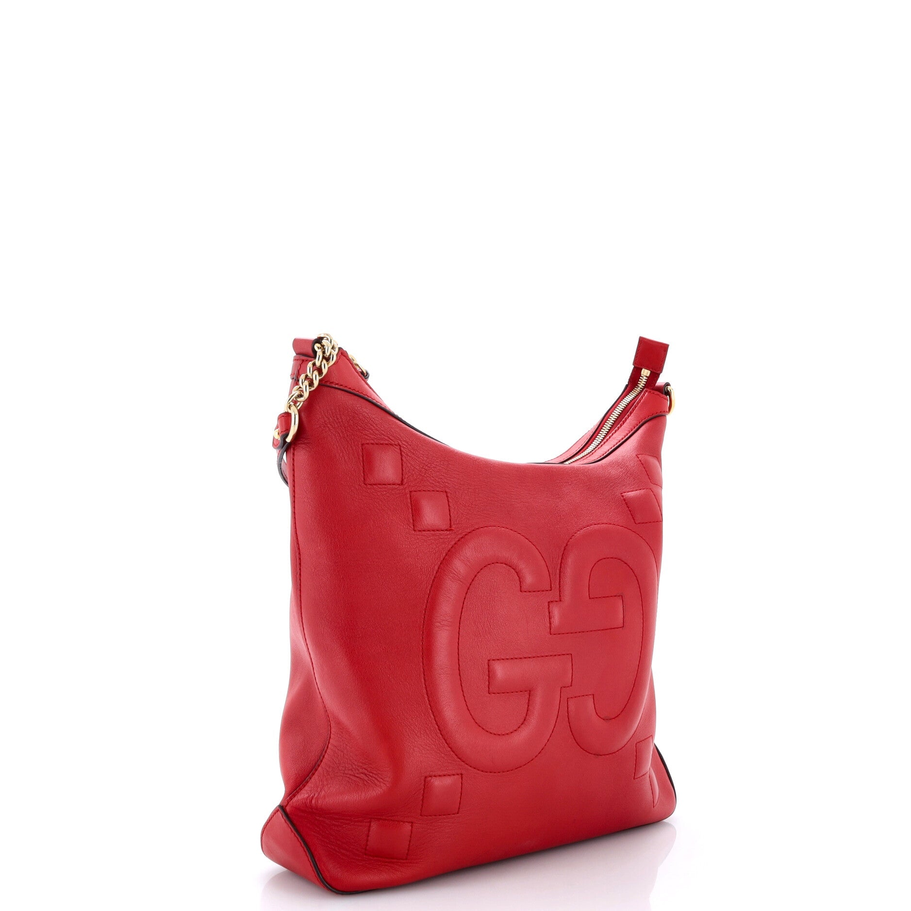 Apollo Hobo GG Embossed Calfskin Large