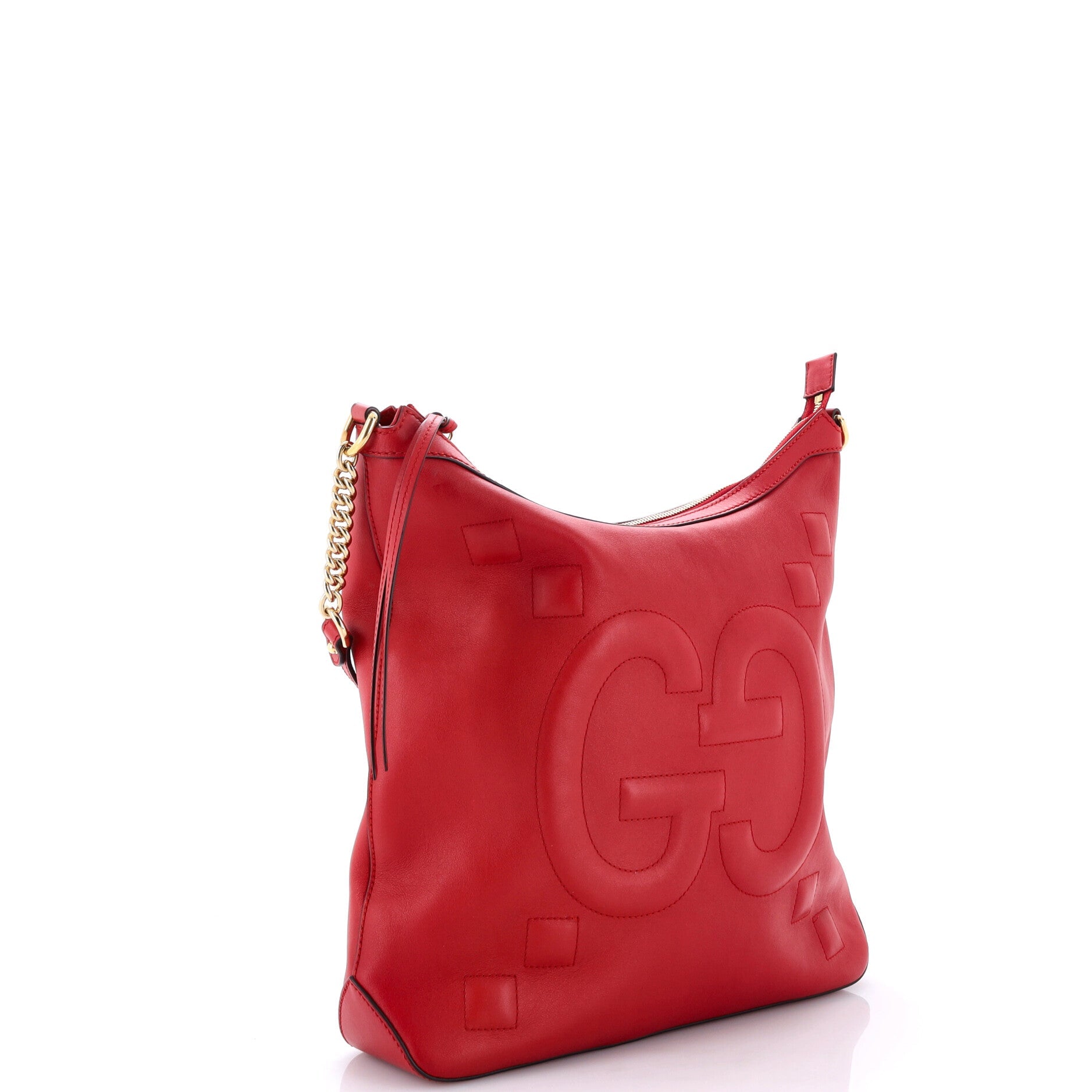 Apollo Hobo GG Embossed Calfskin Medium