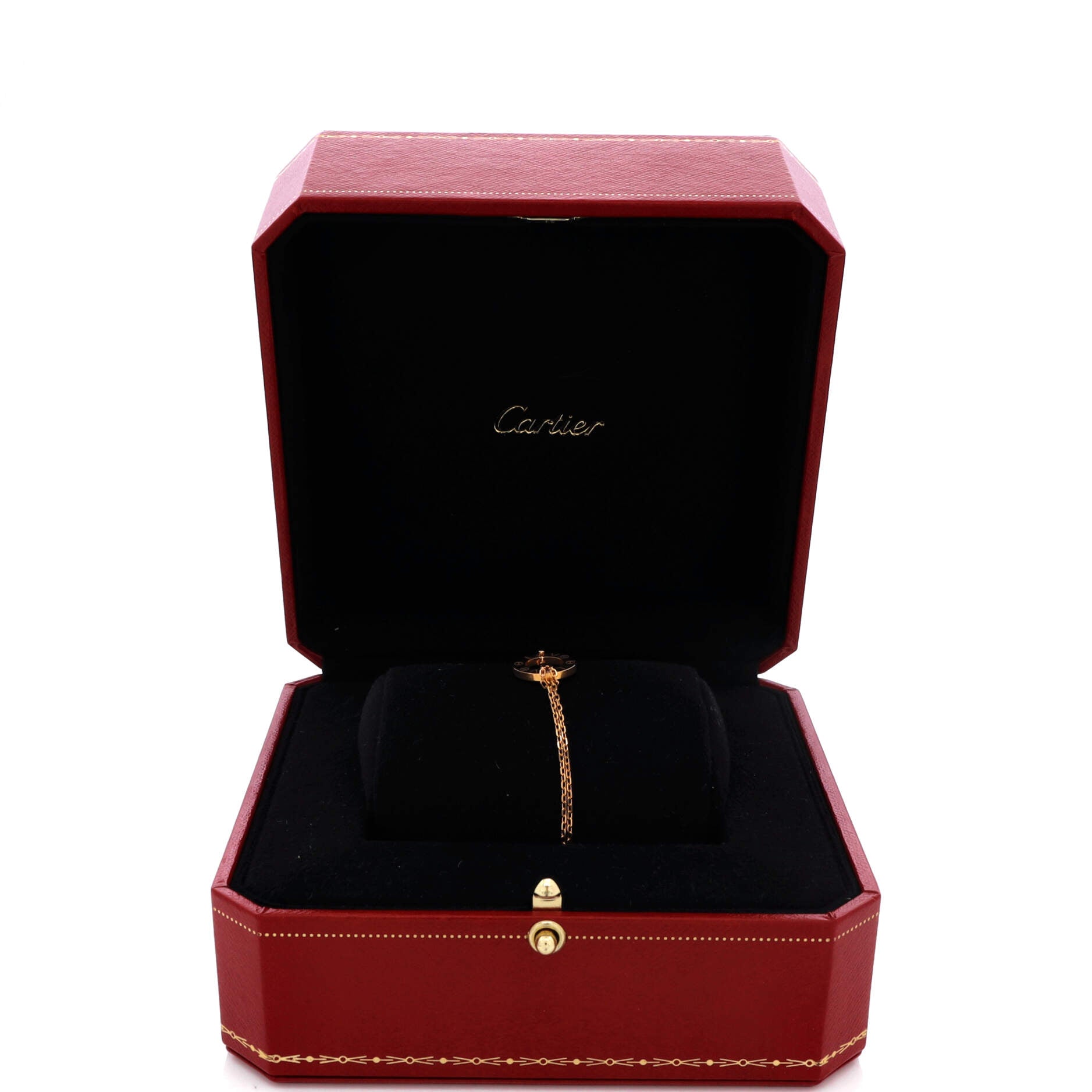 2 Diamonds Love Bracelet 18K Rose Gold with Diamonds