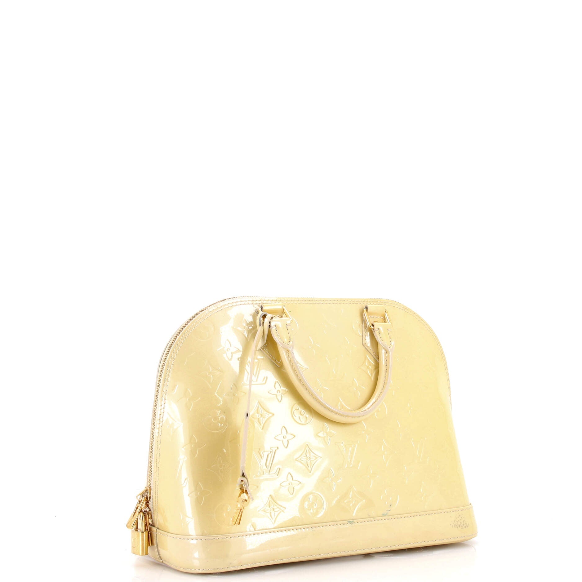 Alma Handbag Monogram Vernis PM