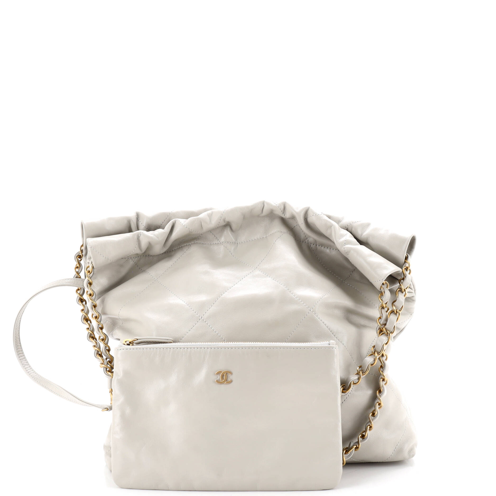 22 Chain Hobo Quilted Calfskin Small