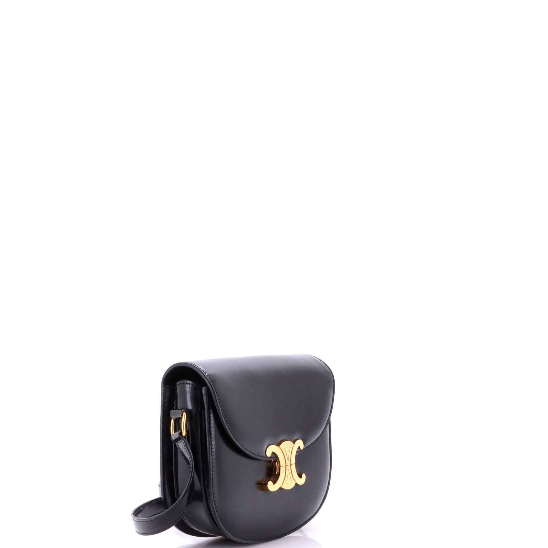 Triomphe Besace Clea Flap Bag Leather