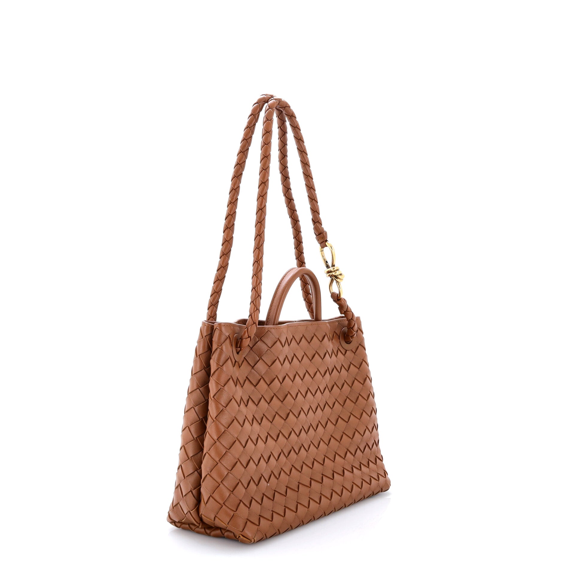 Andiamo Top Handle Bag Intrecciato Nappa Medium