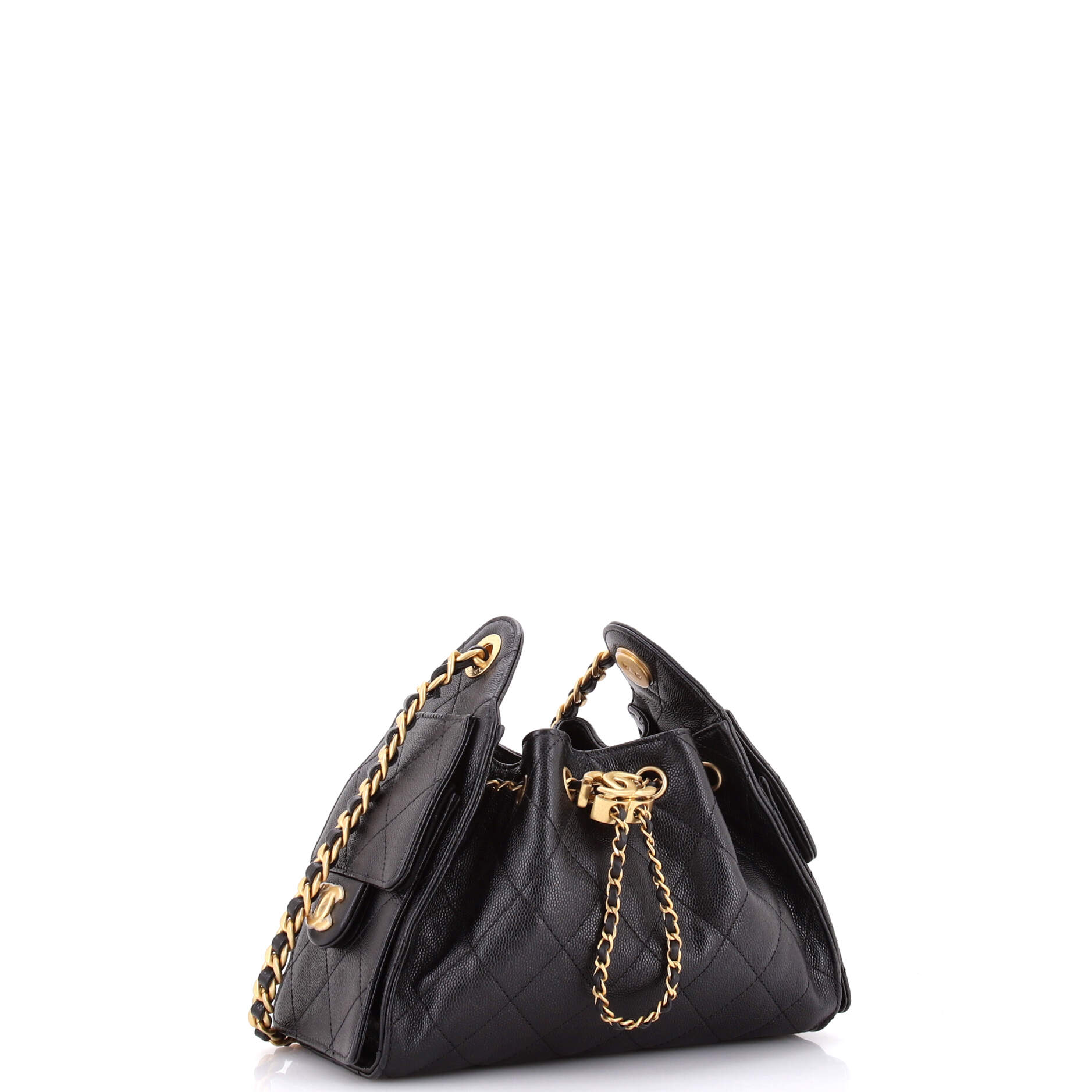 25 Hobo Bag Quilted Caviar Mini