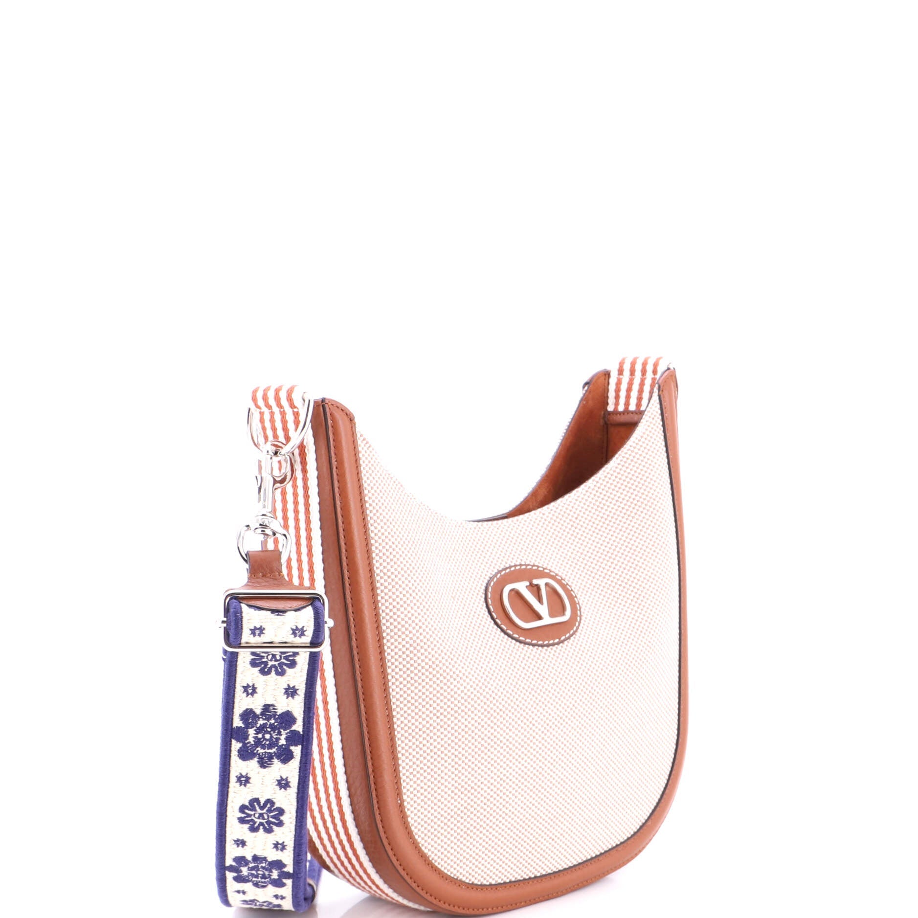 Antibes Crossbody Bag Canvas with Leather Small