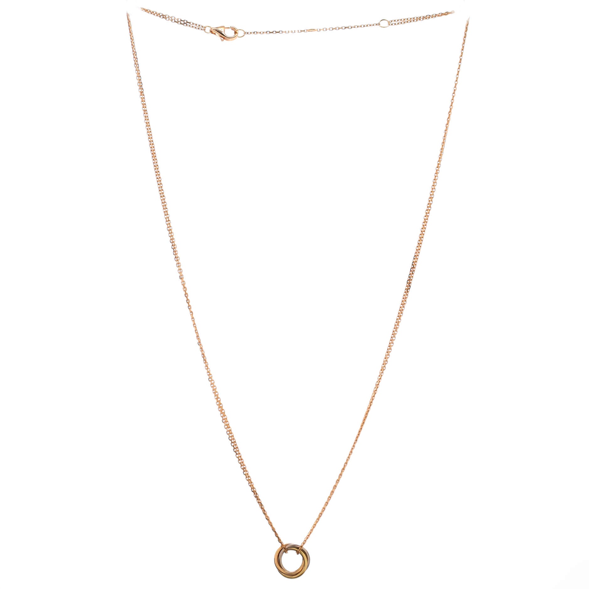 Trinity Choker Necklace 18K Tricolor Gold
