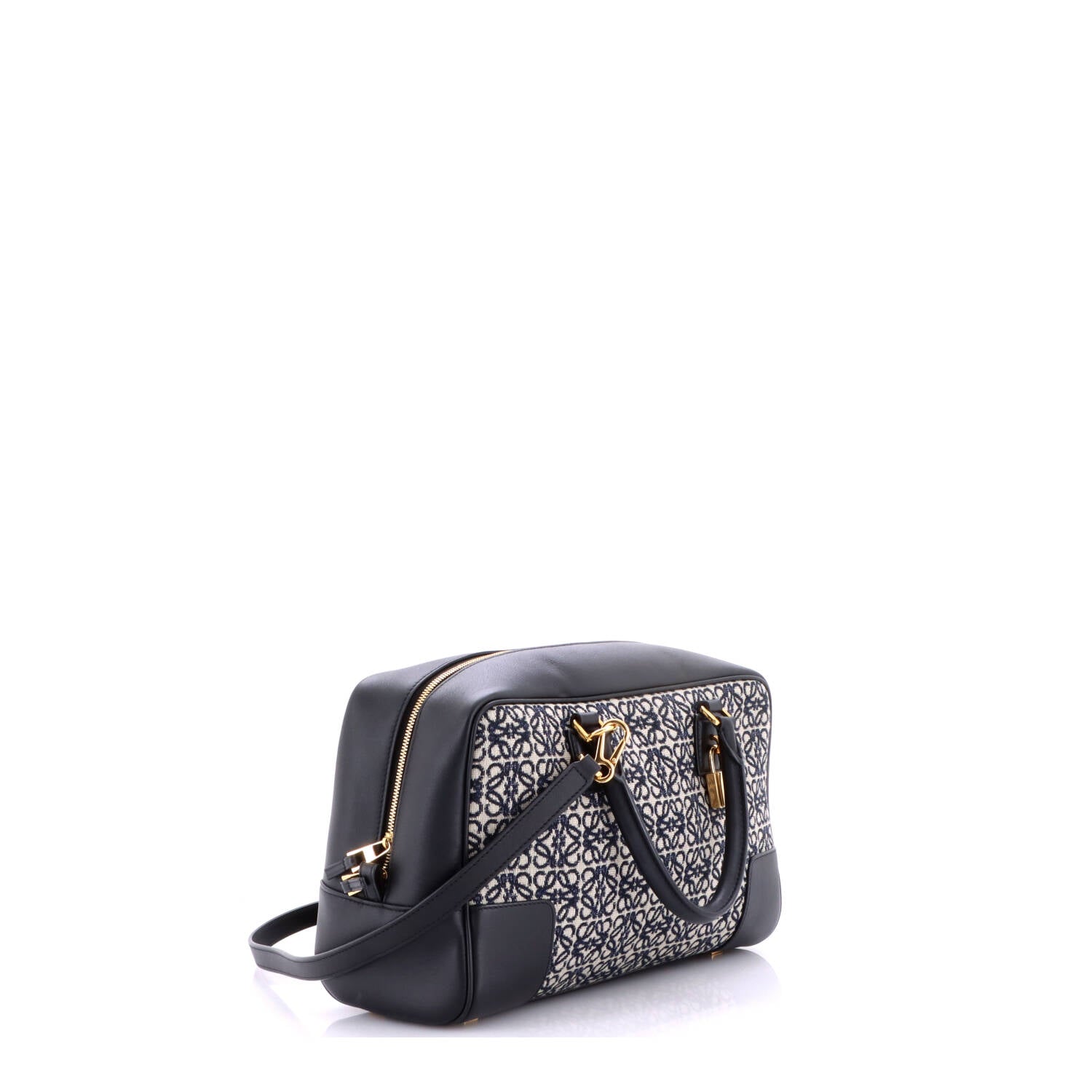 Amazona Bag Leather and Jacquard Canvas 28