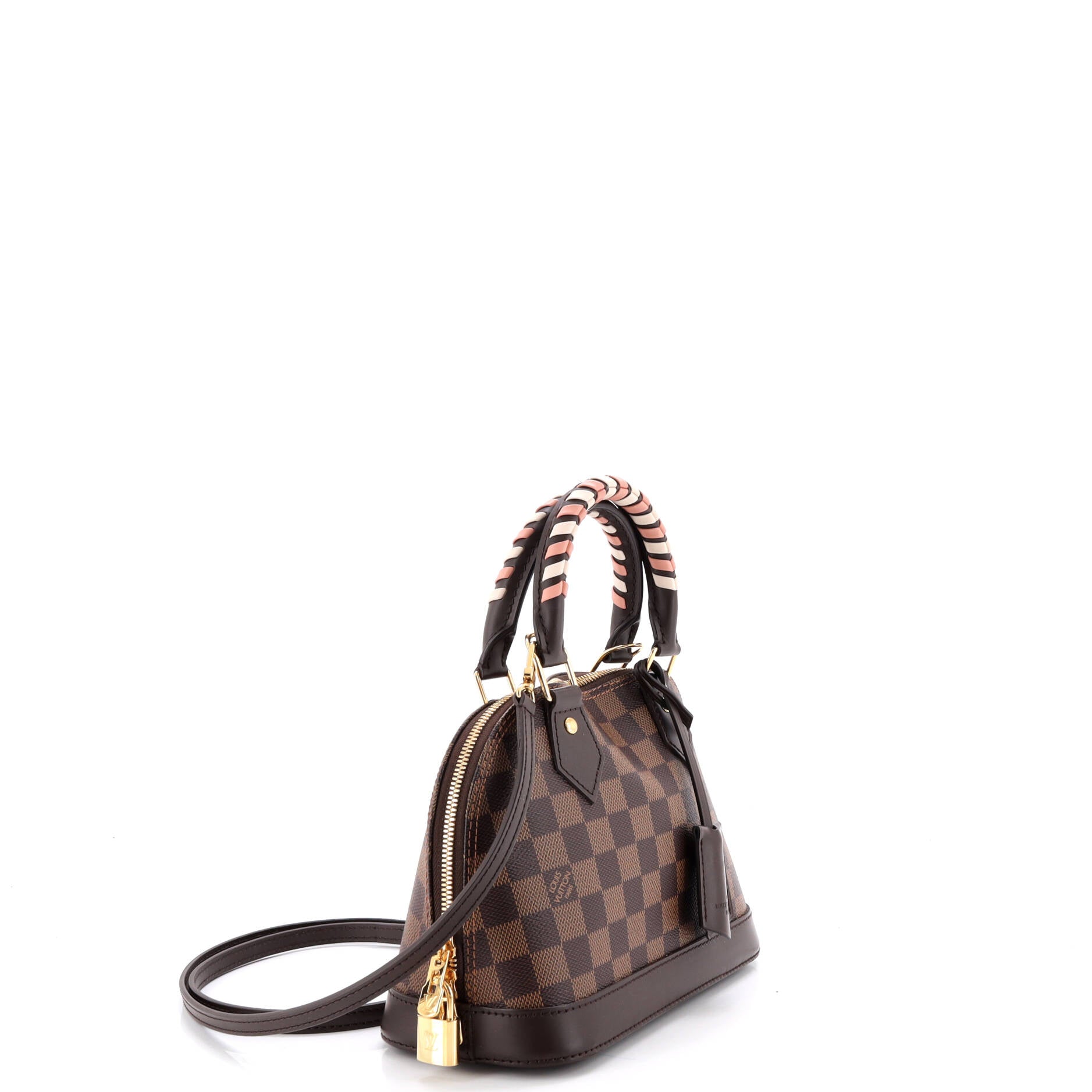 Alma Handbag Damier with Braided Detail BB