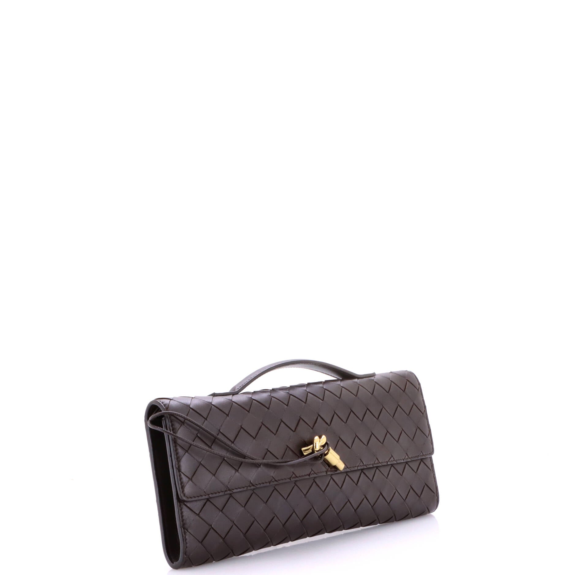 Andiamo Top Handle Clutch Intrecciato Nappa Long