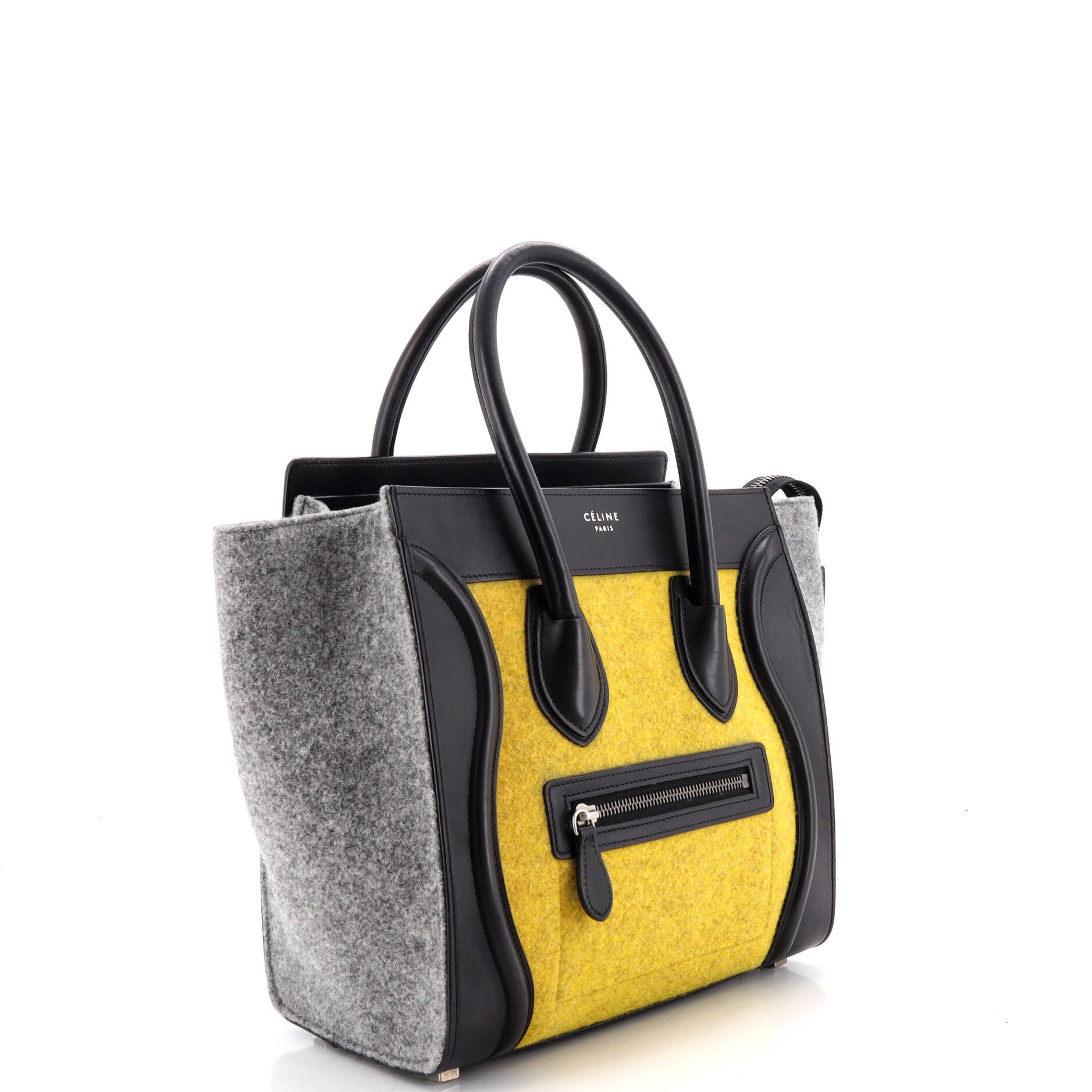 Tricolor Luggage Bag Felt Micro