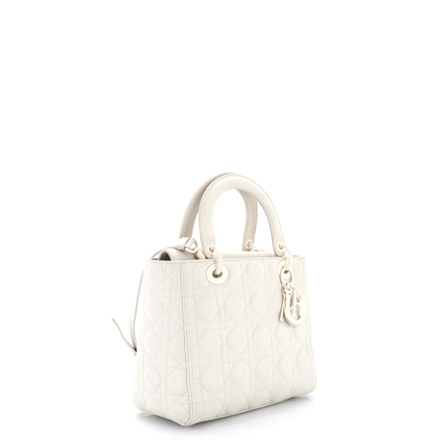 Ultra Matte Lady Dior Bag Cannage Quilt Calfskin Medium