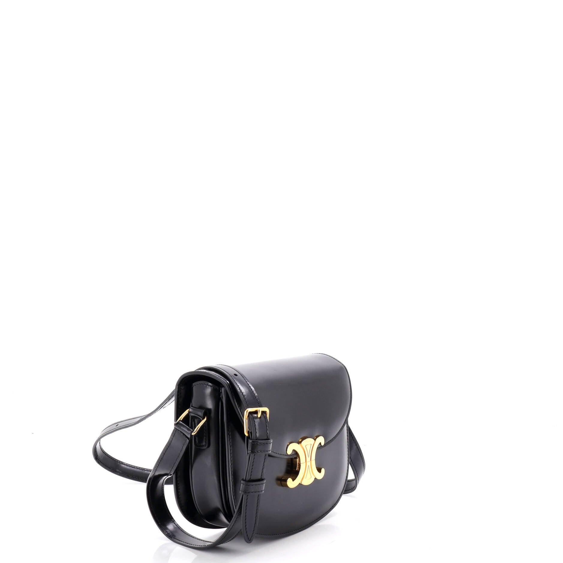 Triomphe Besace Clea Flap Bag Leather