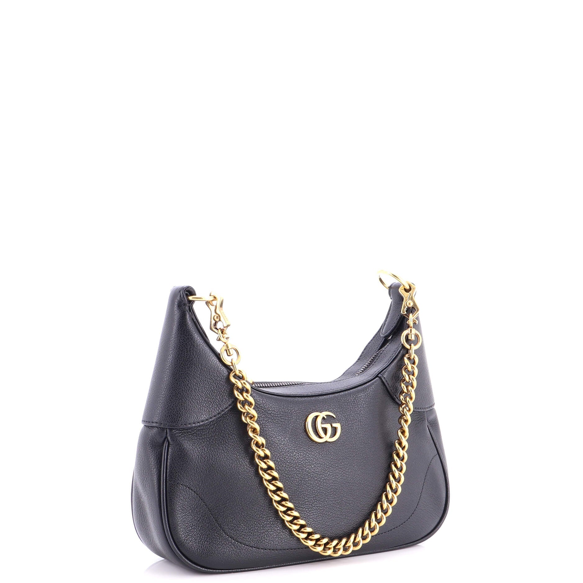 Aphrodite Zip Shoulder Bag Leather Small