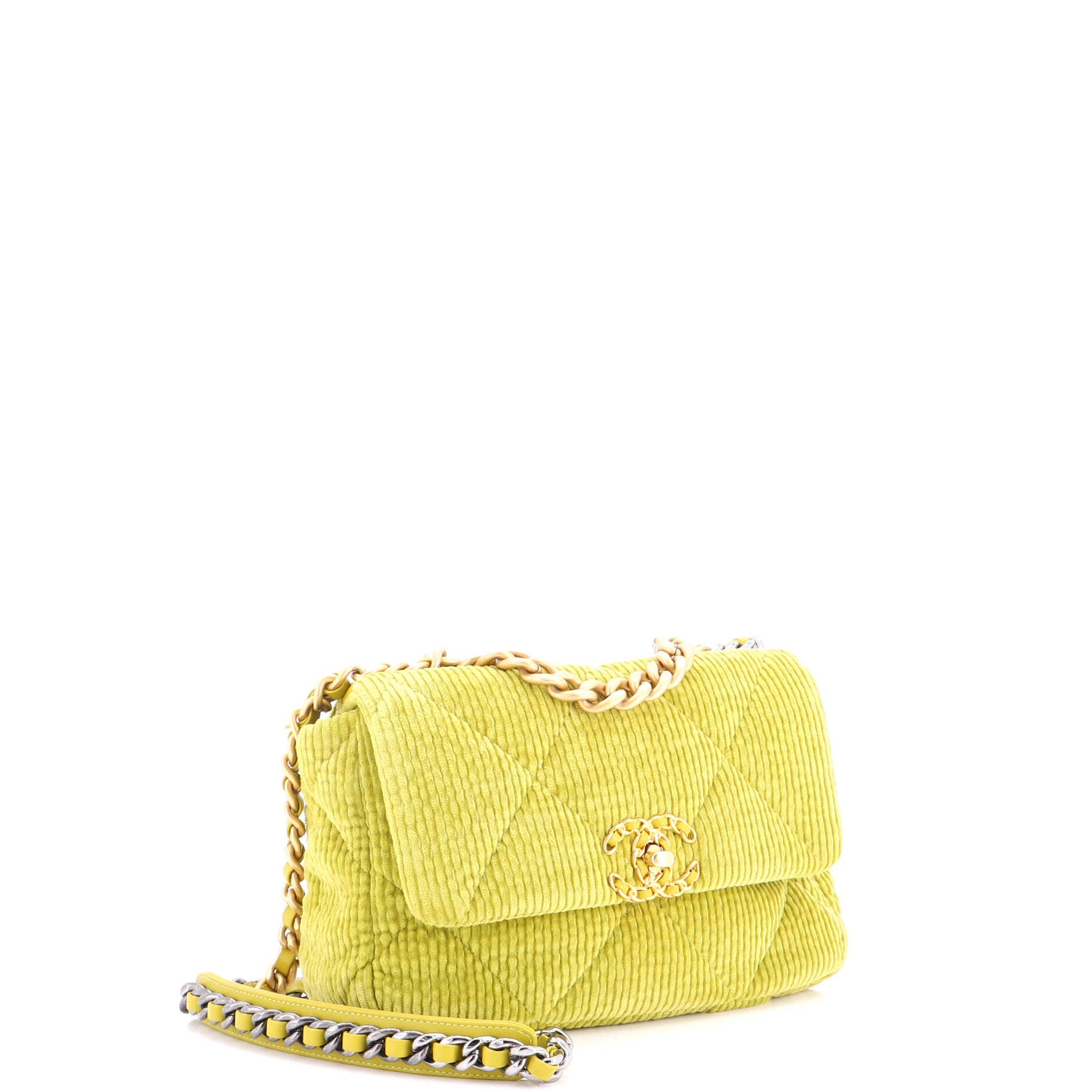 19 Flap Bag Quilted Corduroy Medium