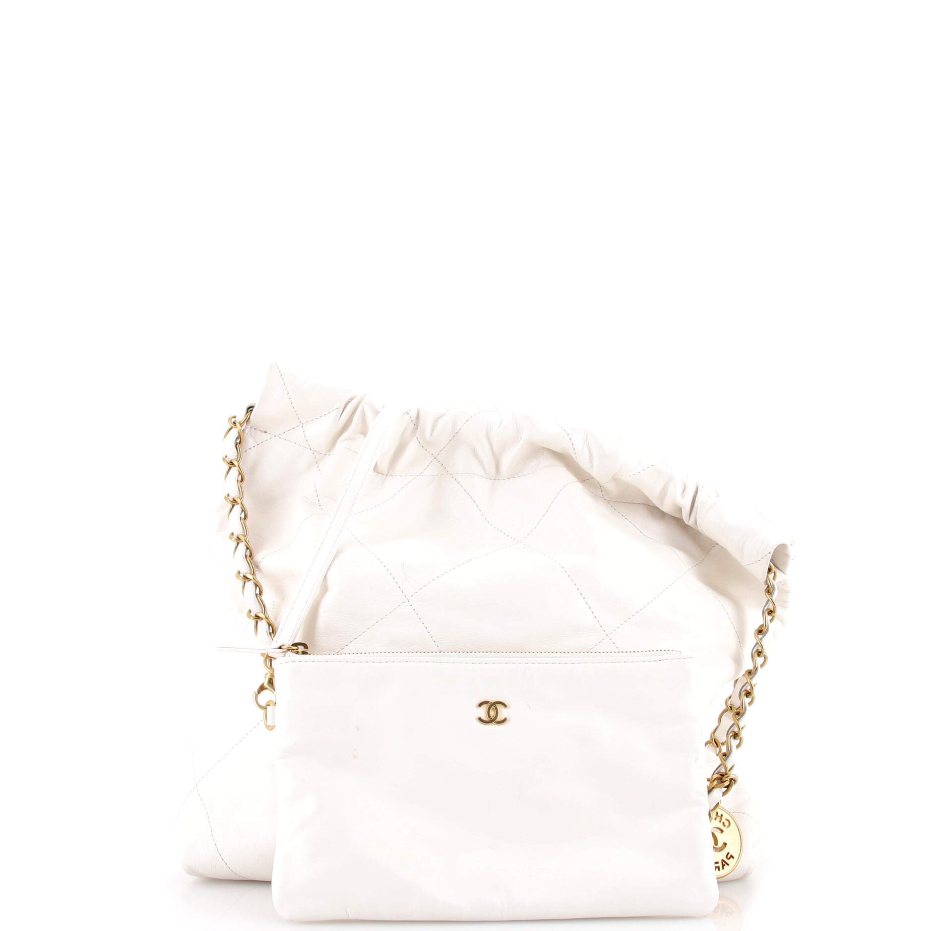 22 Chain Hobo Quilted Calfskin Small