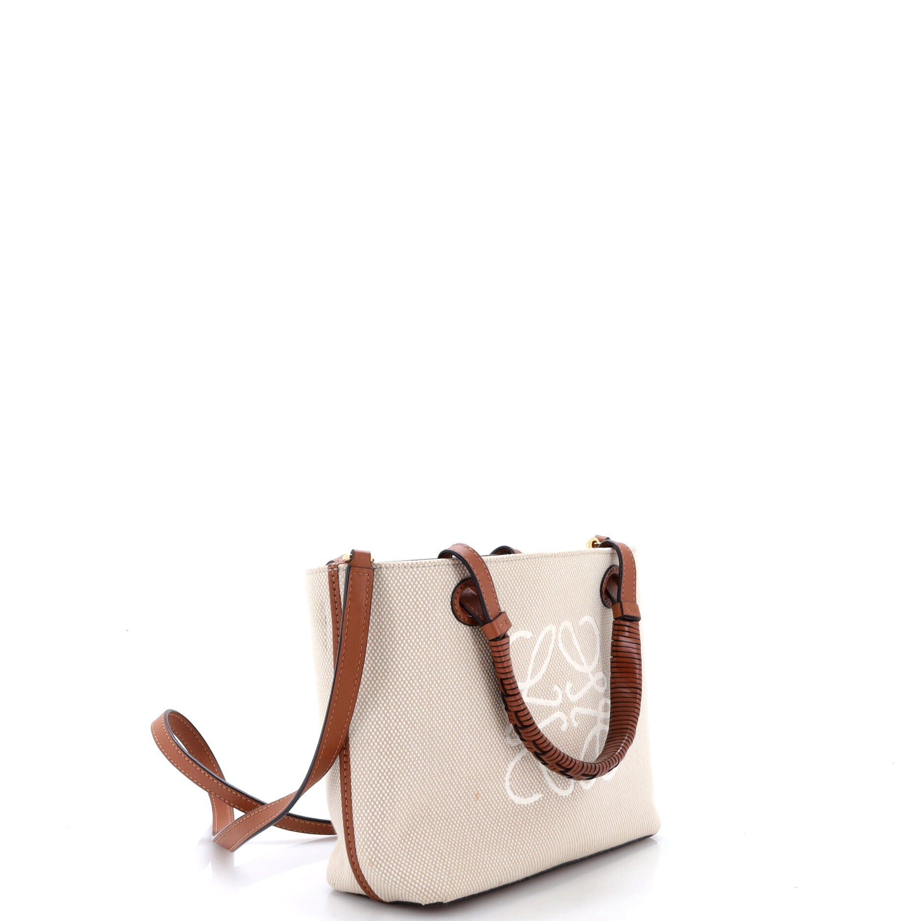 Anagram Square Basket Tote Canvas Mini