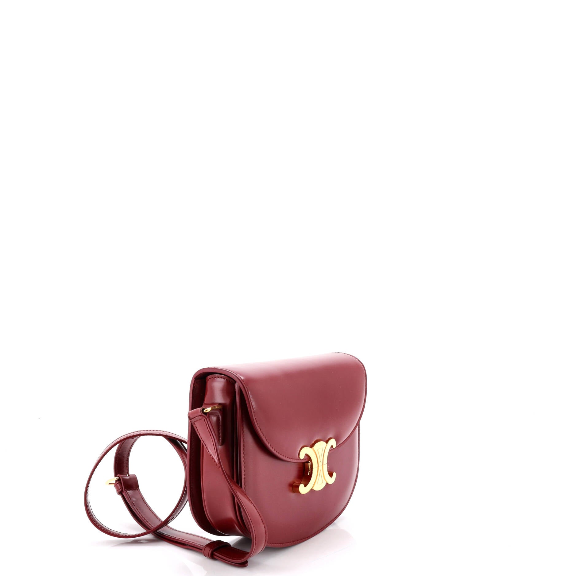 Triomphe Besace Clea Flap Bag Leather