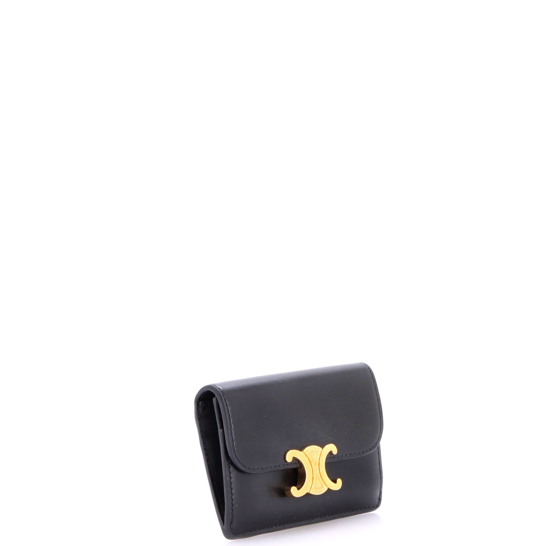 Triomphe Card Case Leather