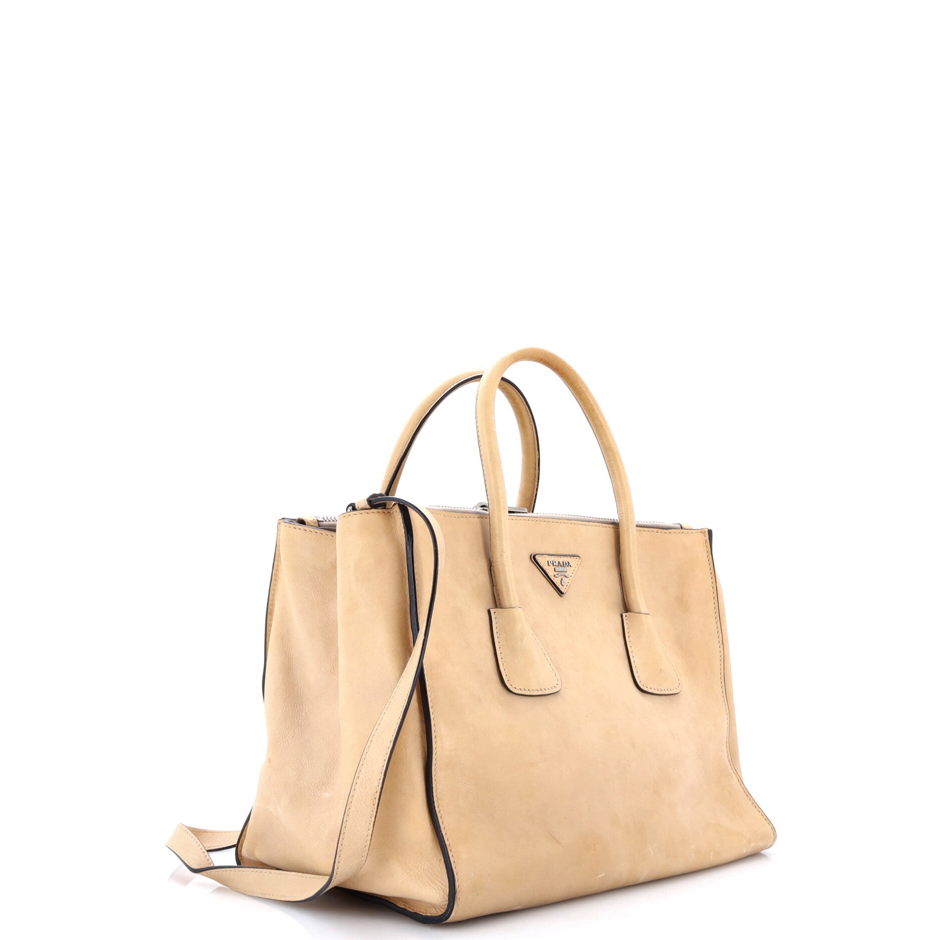 Twin Pocket Convertible Tote Leather Medium