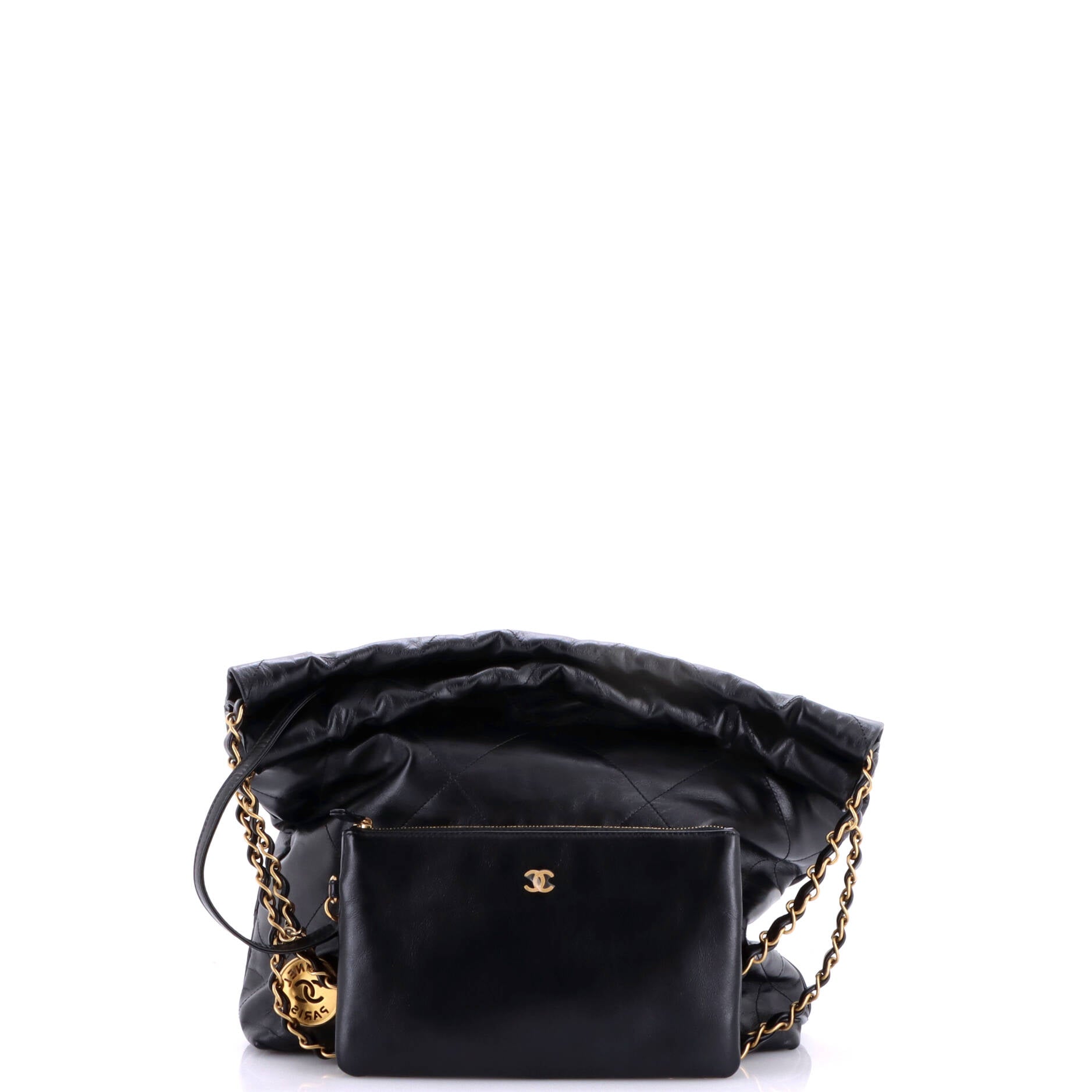 22 Chain Hobo Quilted Calfskin Small