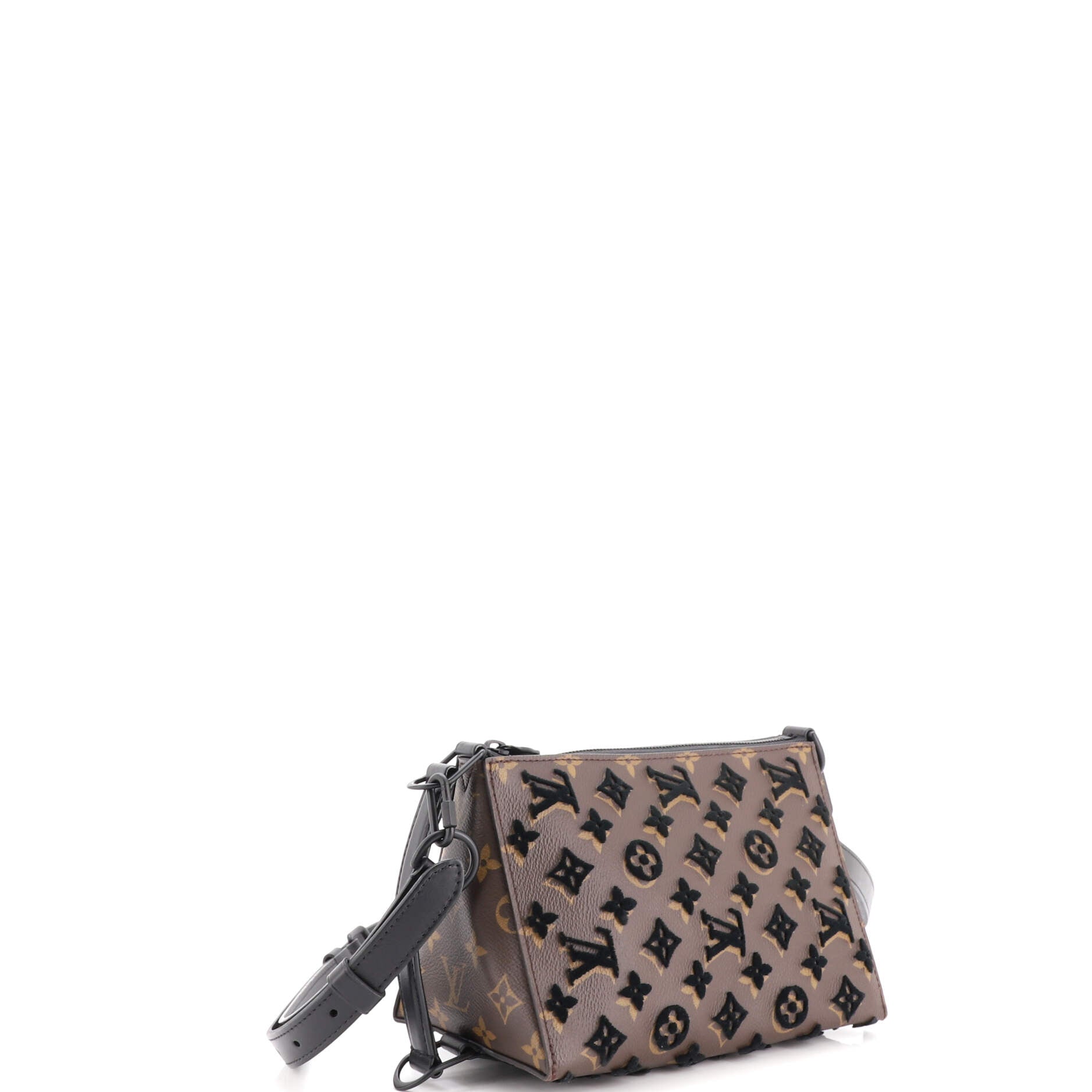 Triangle Messenger Monogram Tuffetage Canvas