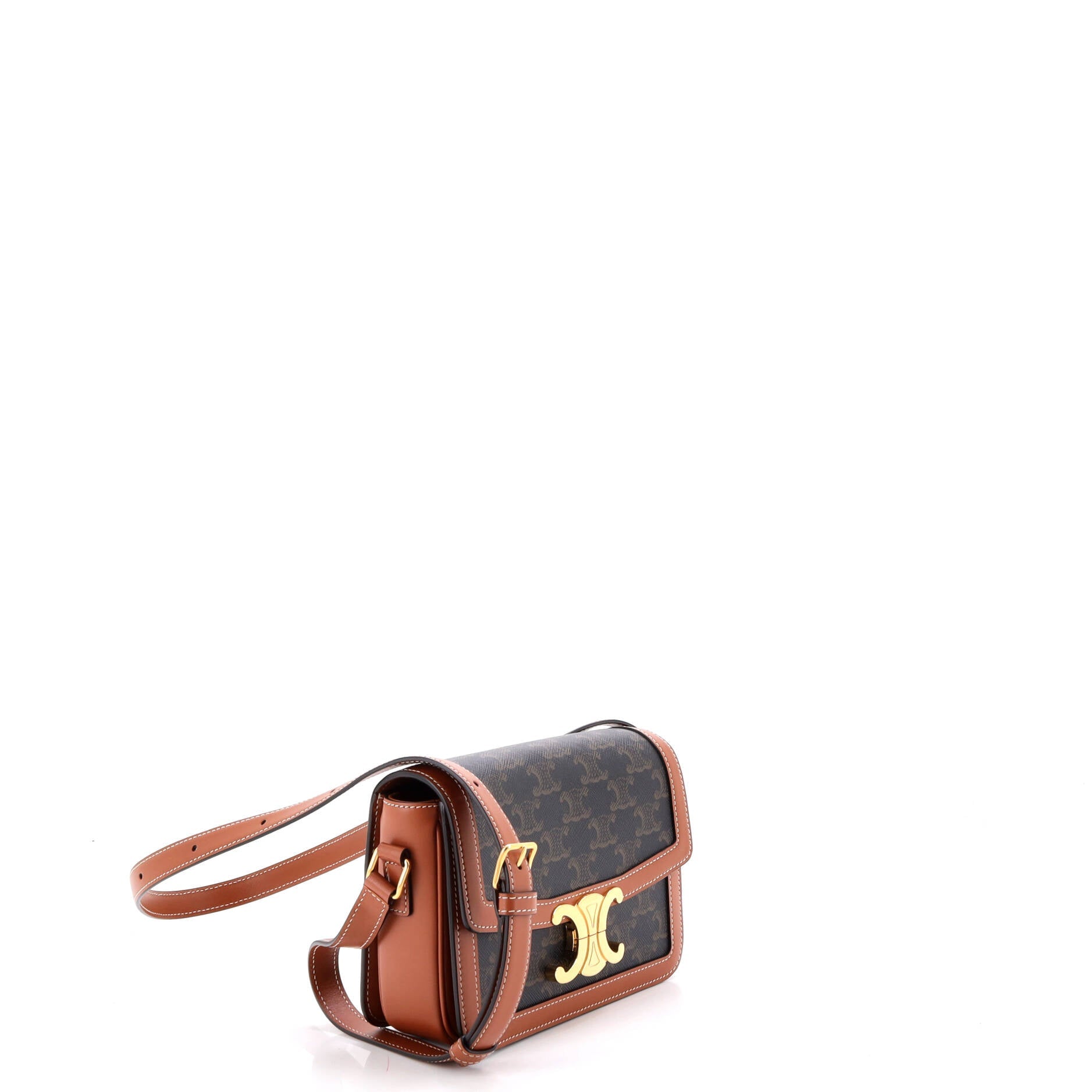 Triomphe Shoulder Bag Triomphe Coated Canvas Teen