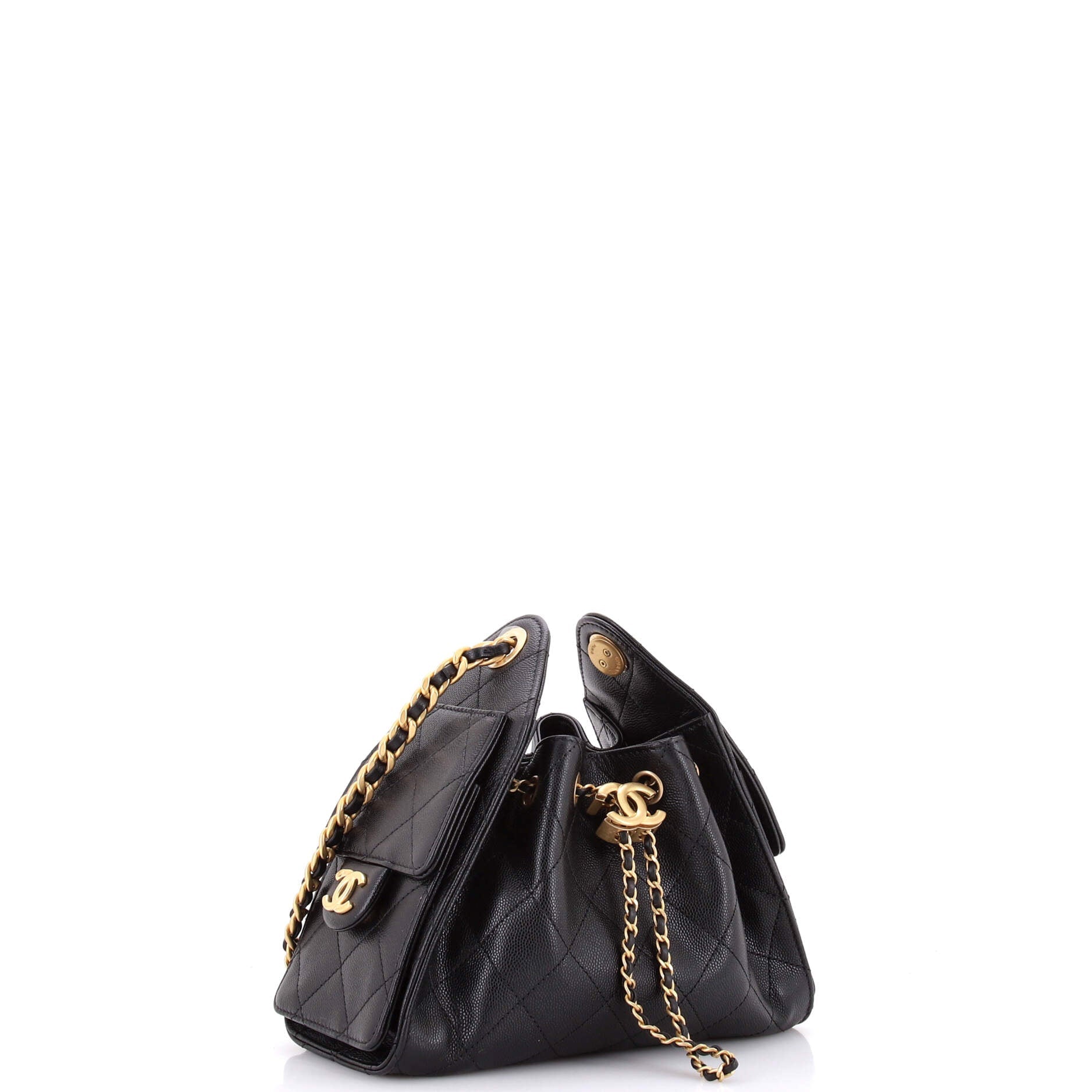 25 Hobo Bag Quilted Caviar Mini