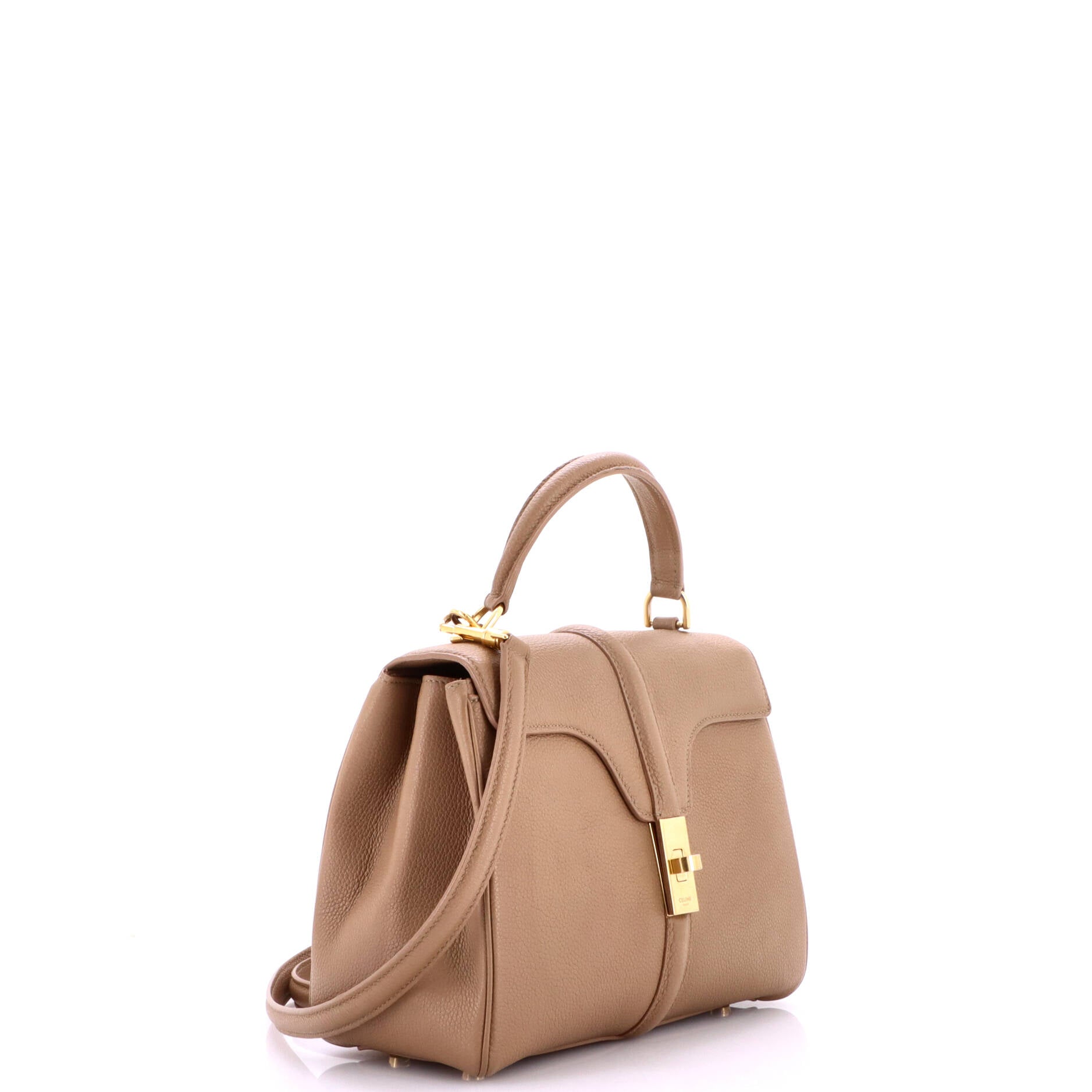 16 Top Handle Bag Grained Calfskin Small