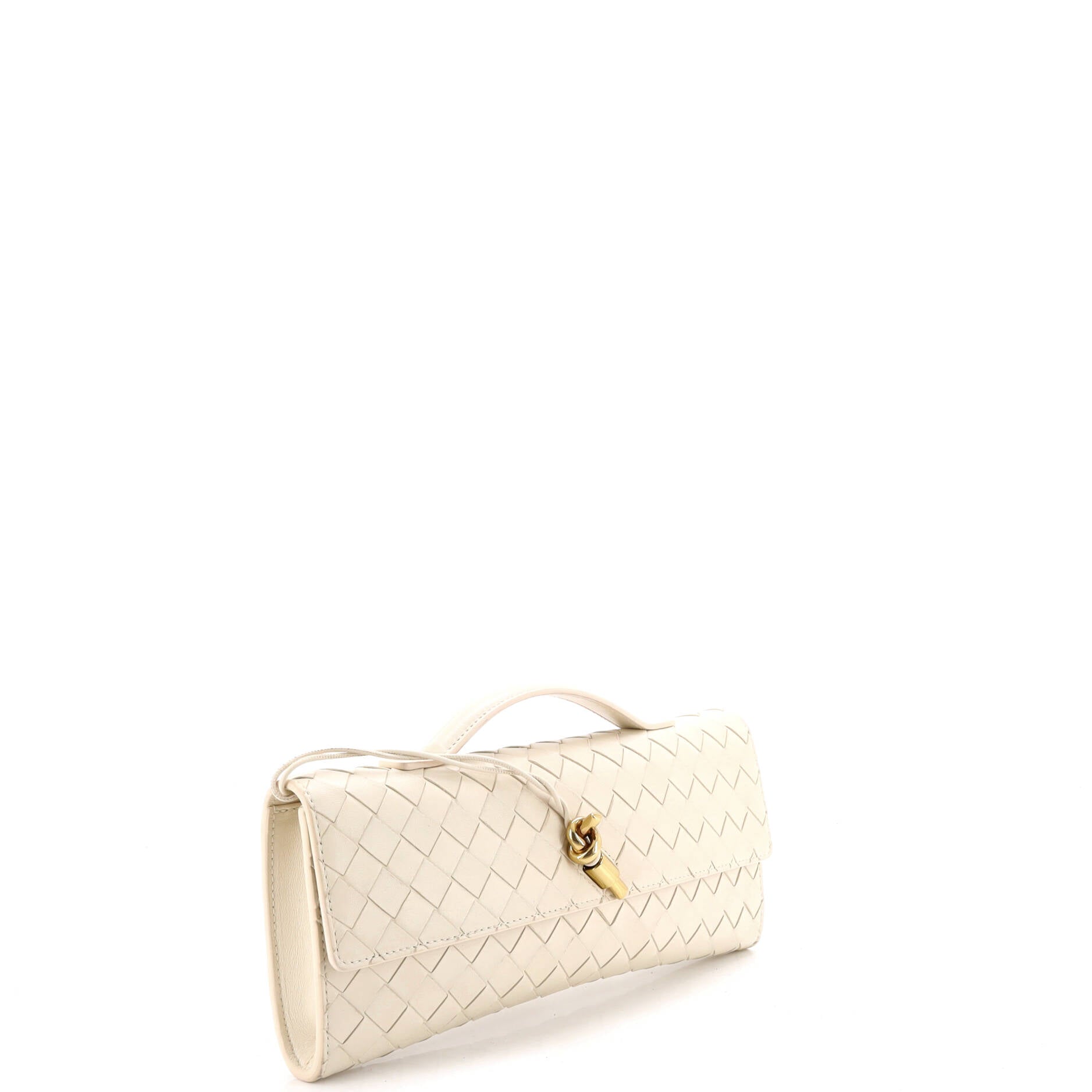 Andiamo Top Handle Clutch Intrecciato Nappa Long