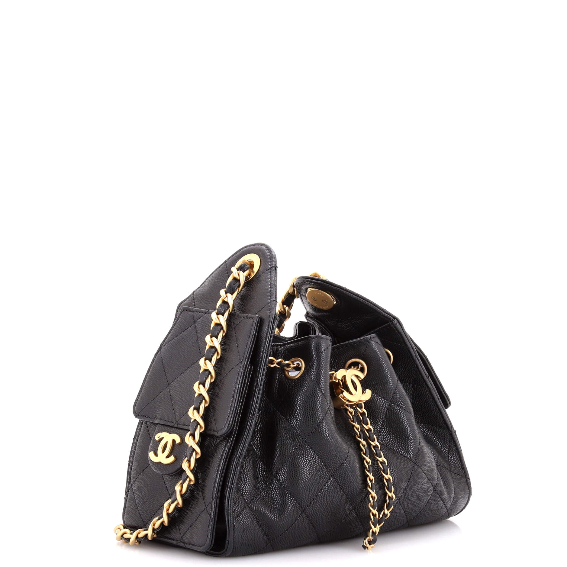 25 Hobo Bag Quilted Caviar Mini