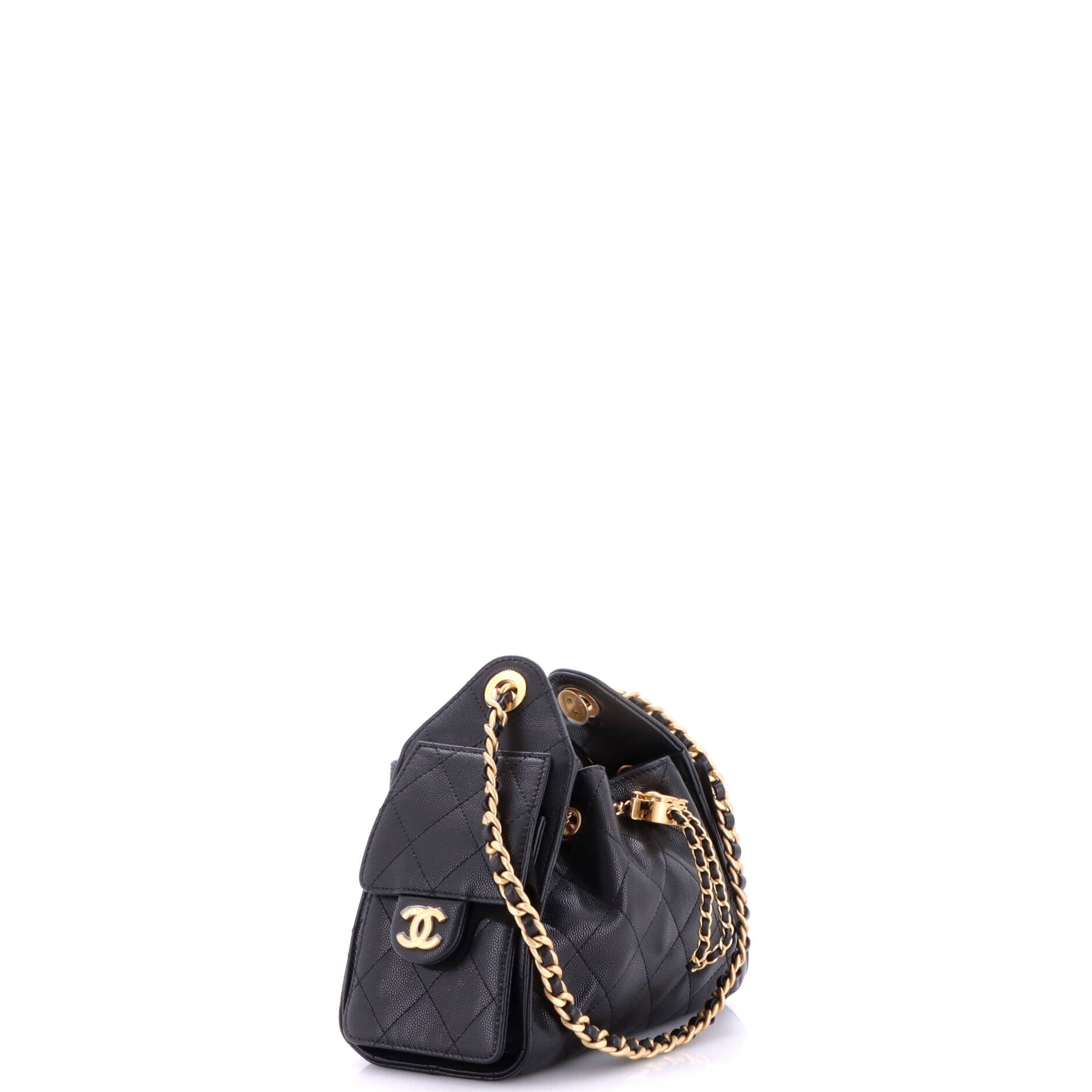 25 Hobo Bag Quilted Caviar Mini