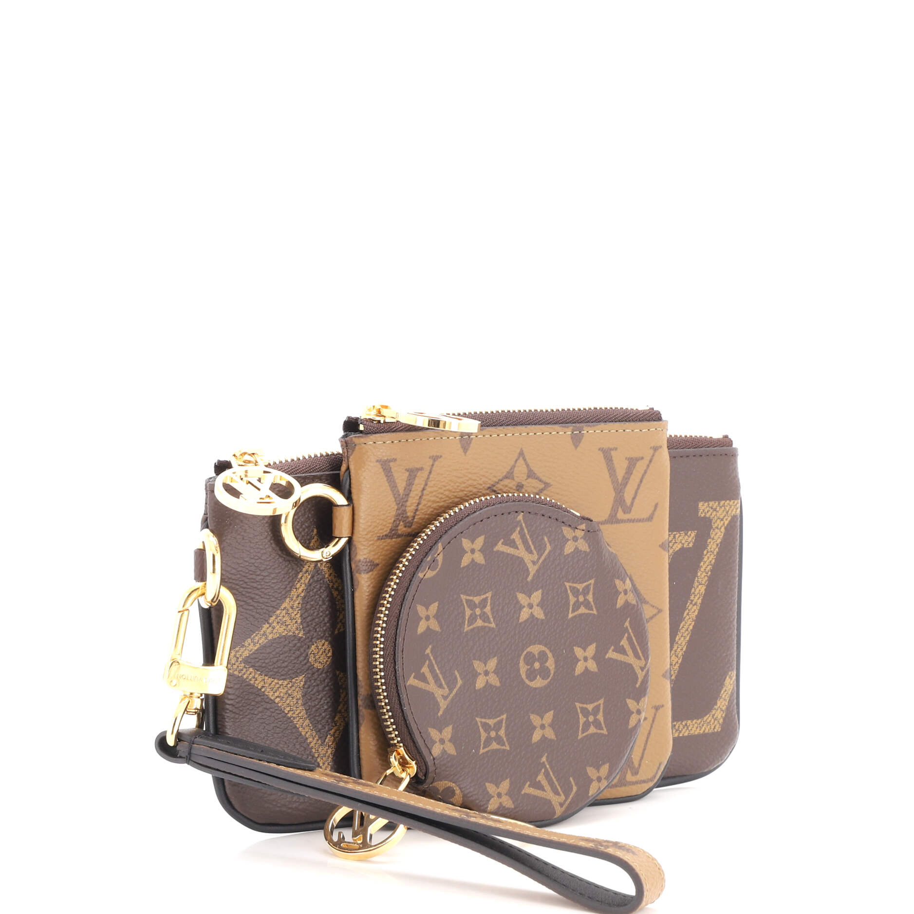Trio Pouch Set Reverse Monogram Giant