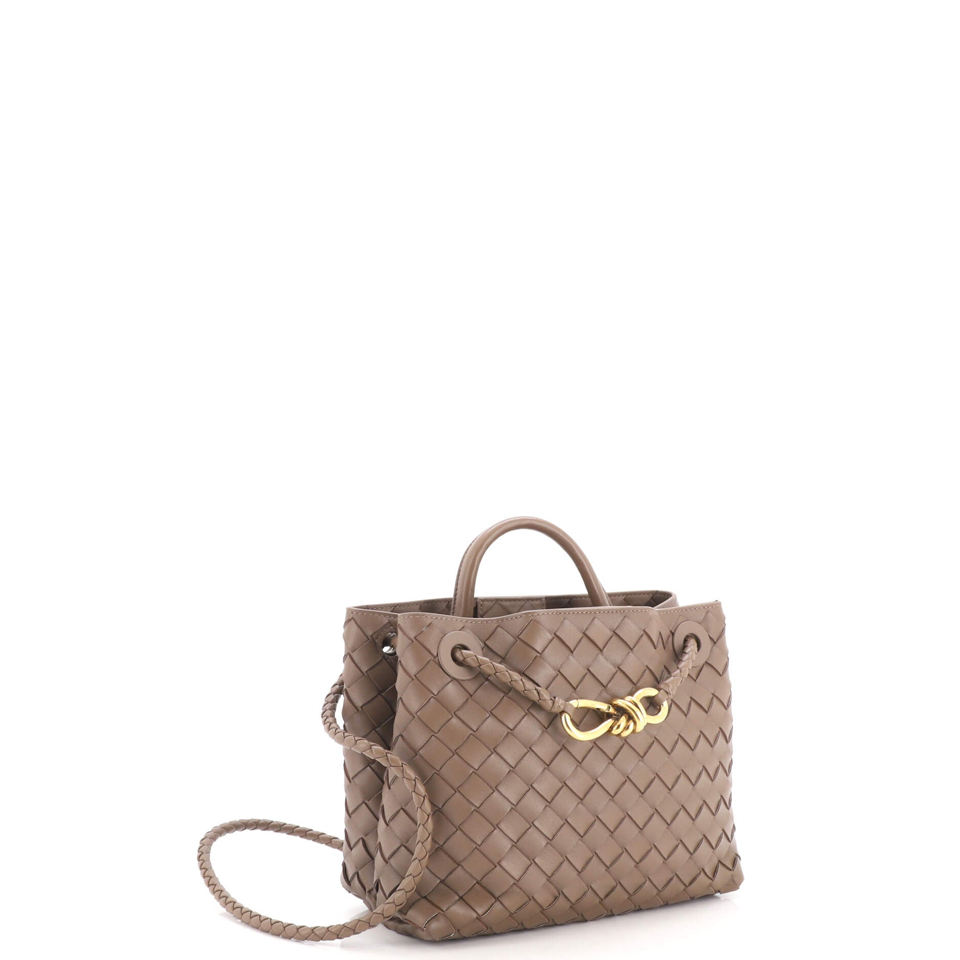 Andiamo Top Handle Bag Intrecciato Nappa Small