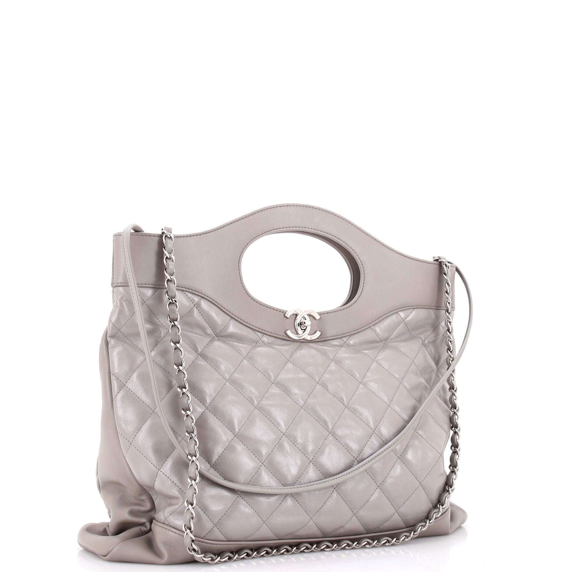 31 Shopping Bag Quilted Calfskin Large