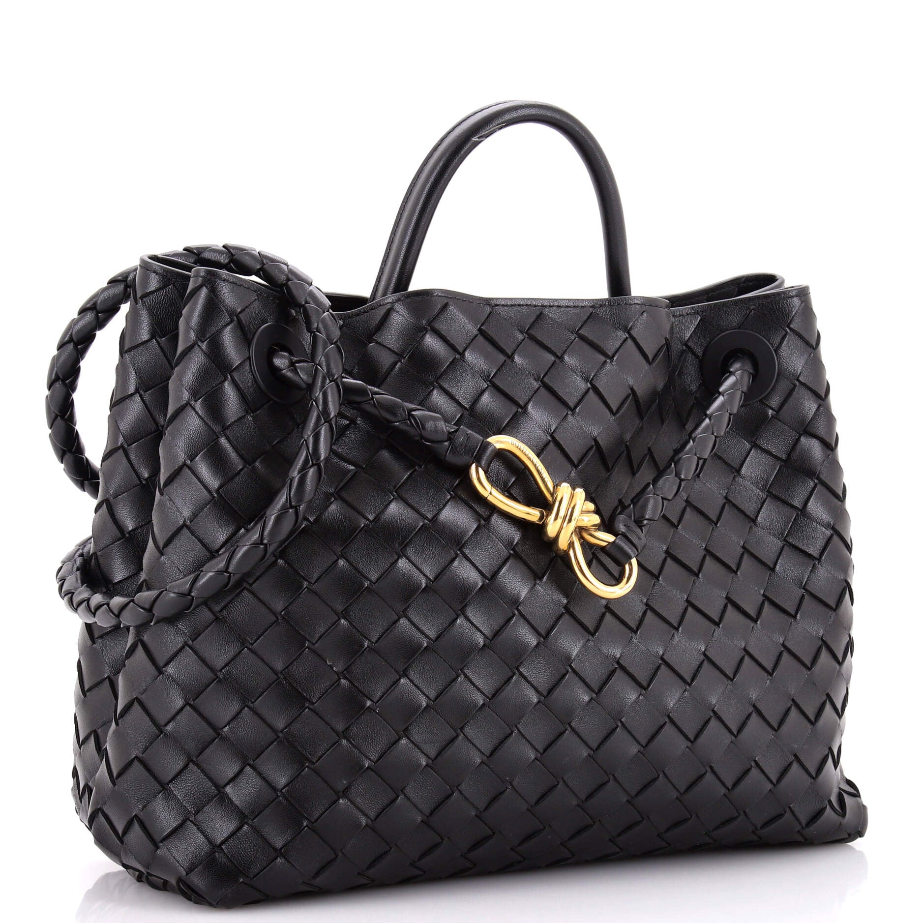 Andiamo Top Handle Bag Intrecciato Nappa Medium