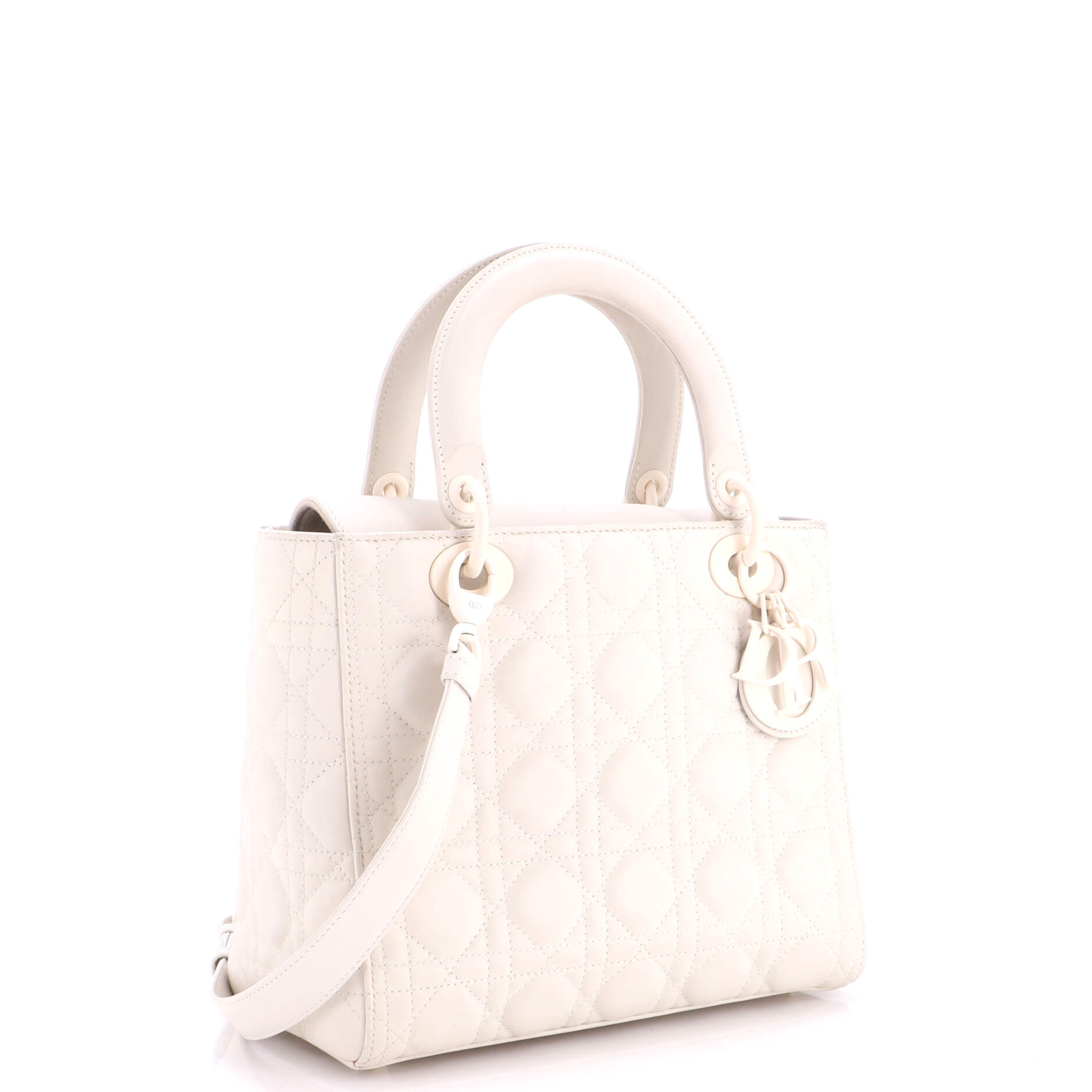 Ultra Matte Lady Dior Bag Cannage Quilt Calfskin Medium