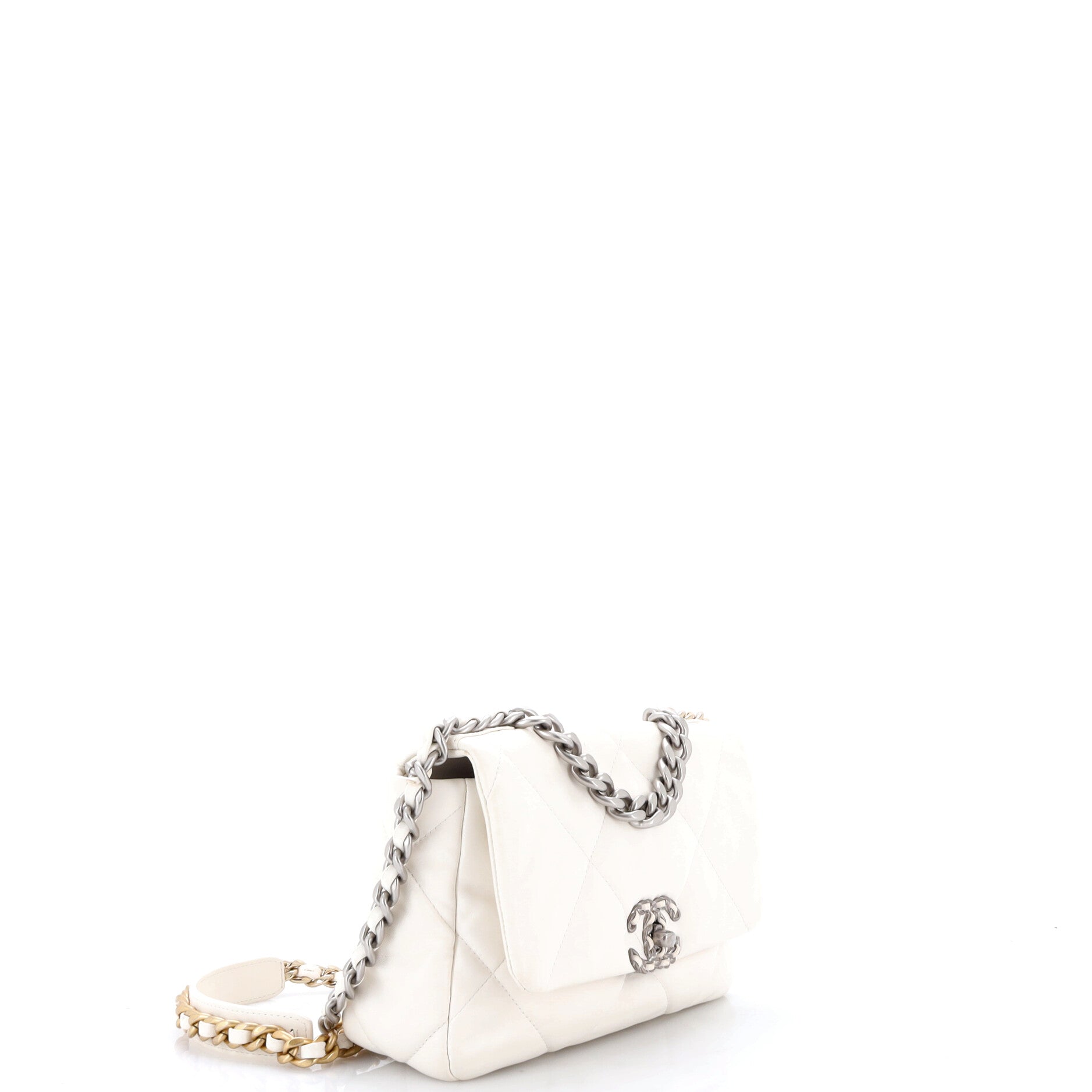 19 Flap Bag Quilted Leather Medium