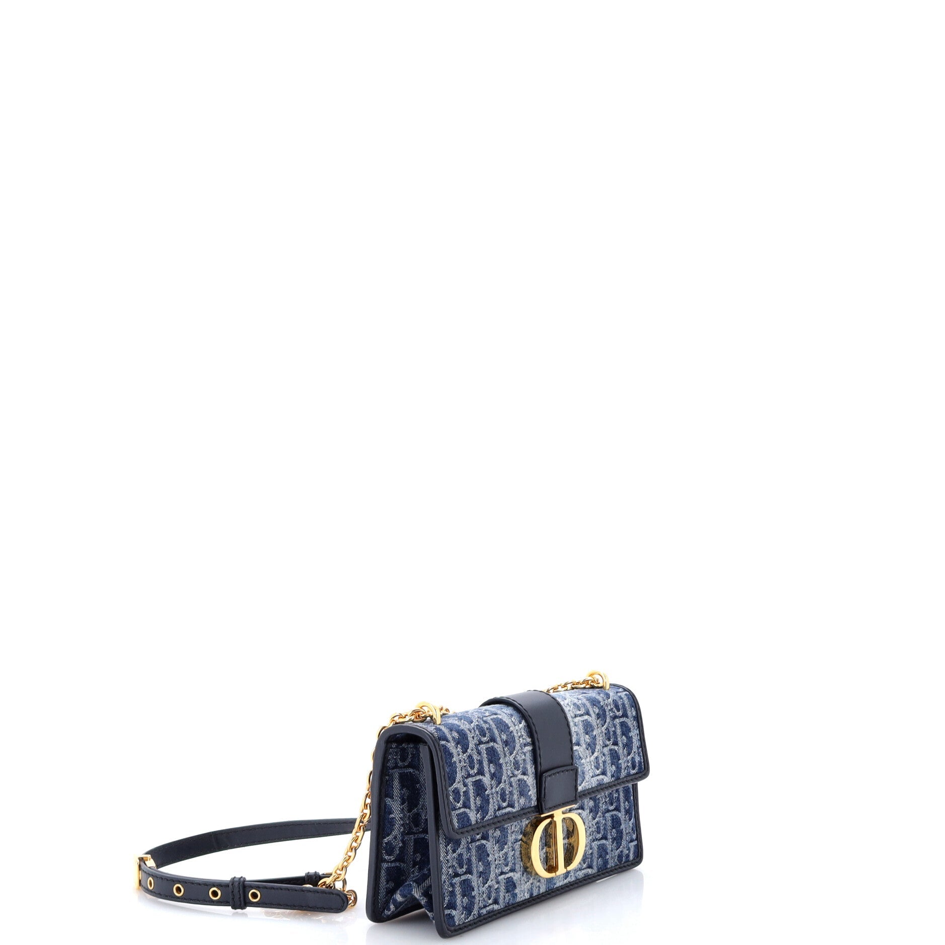 30 Montaigne Chain Flap Bag Oblique Canvas