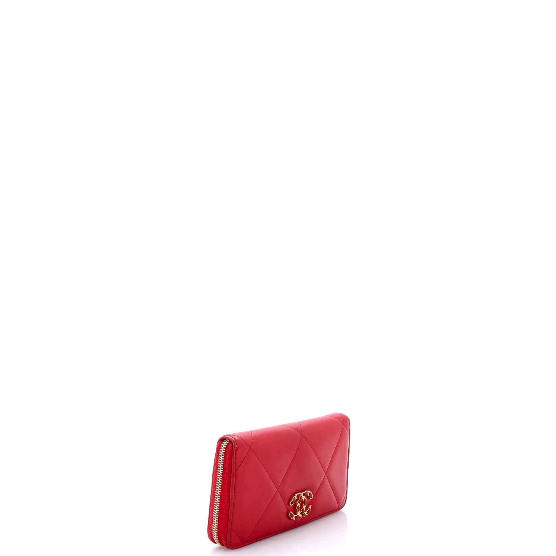 19 Zip Around Wallet Quilted Lambskin Long