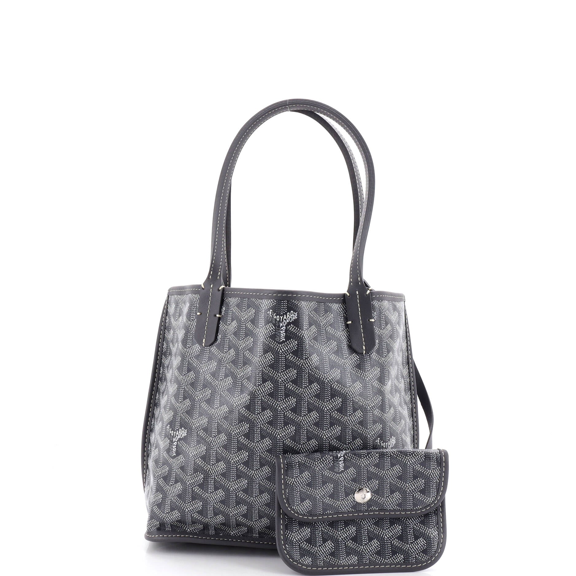 Anjou Reversible Tote Coated Canvas Mini