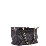 Petite Timeless Tote Quilted Caviar