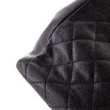 Petite Timeless Tote Quilted Caviar
