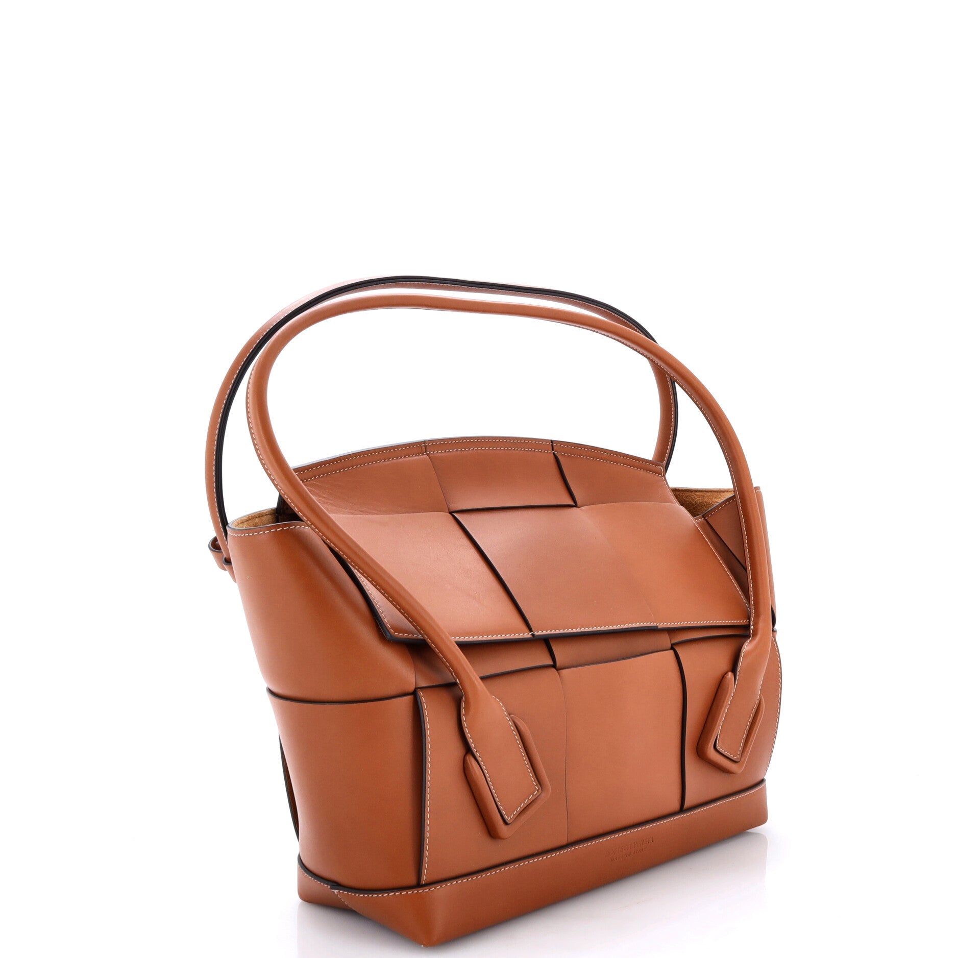 Arco Bag Maxi Intrecciato Leather Medium