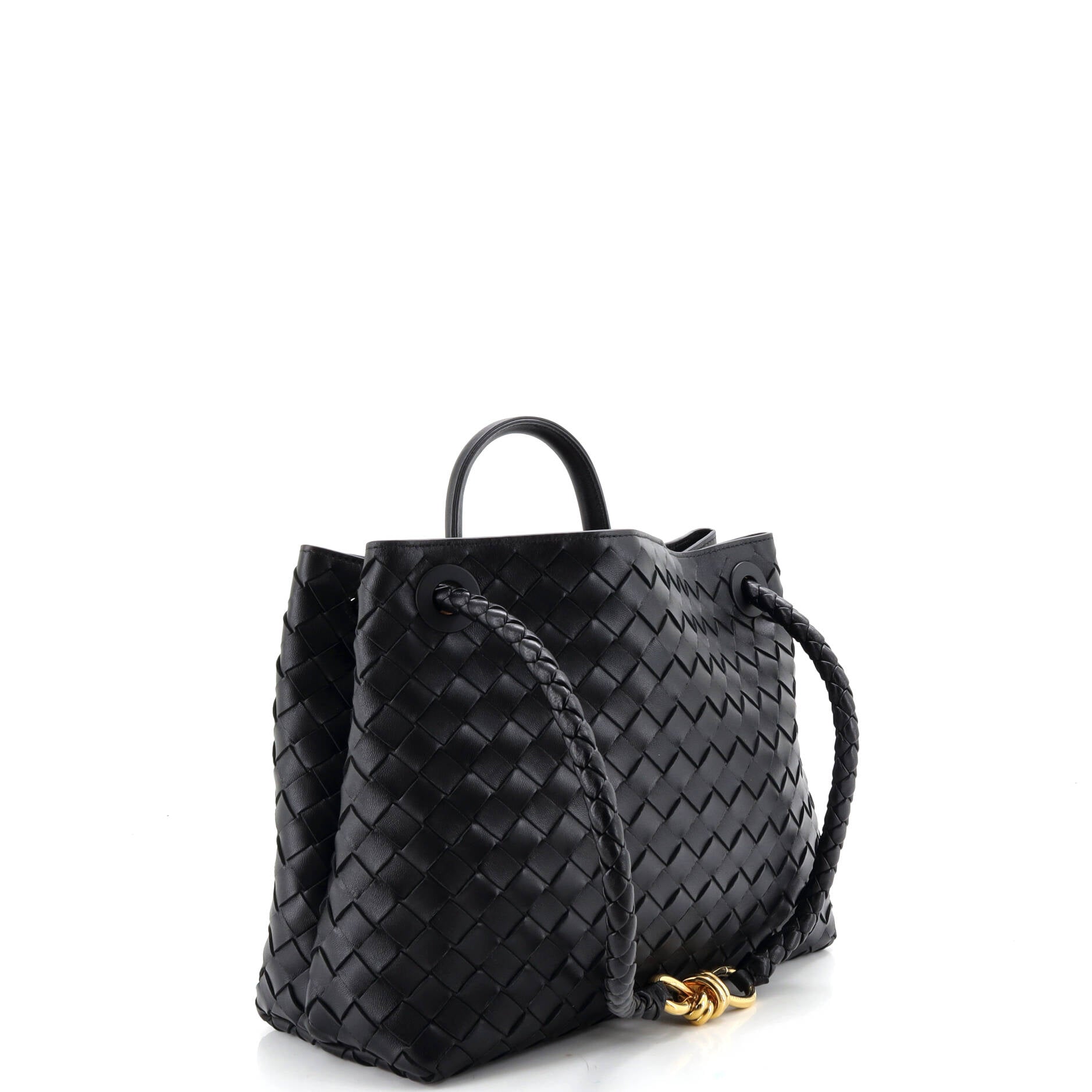 Andiamo Top Handle Bag Intrecciato Nappa Medium